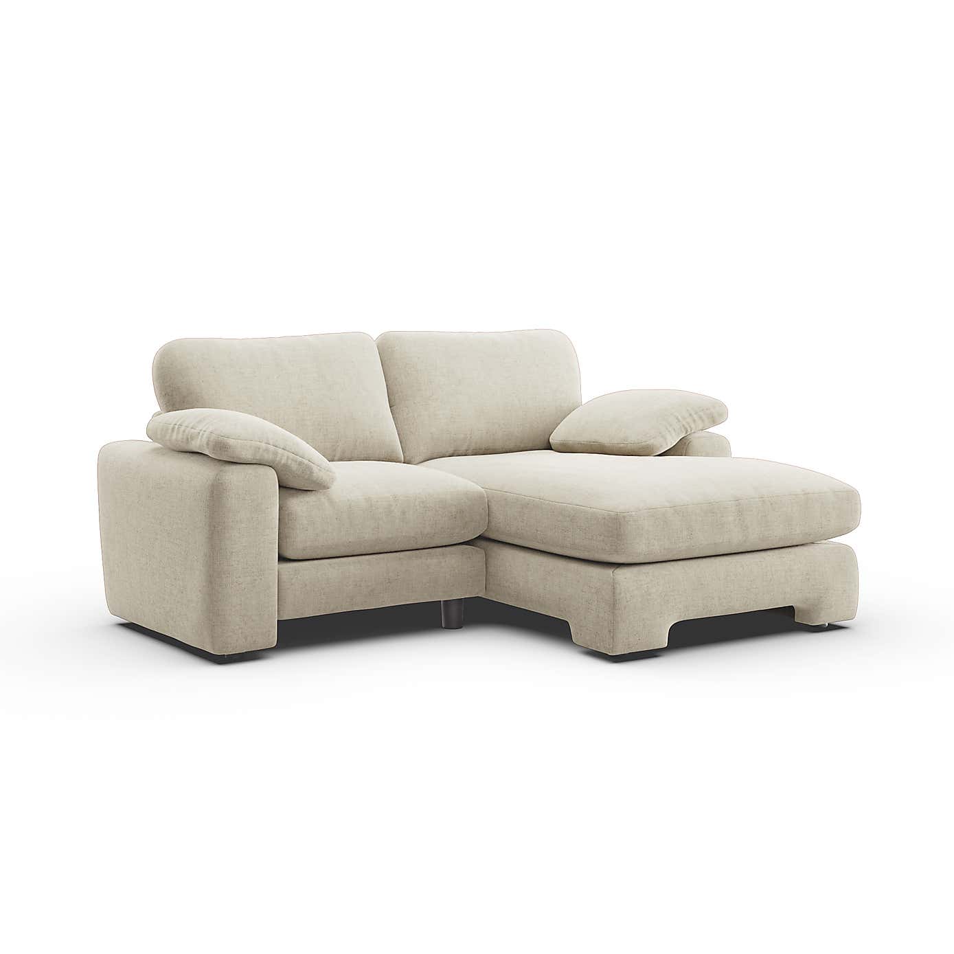 Magnus Soft Textured Chenille Corner Chaise Sofa
