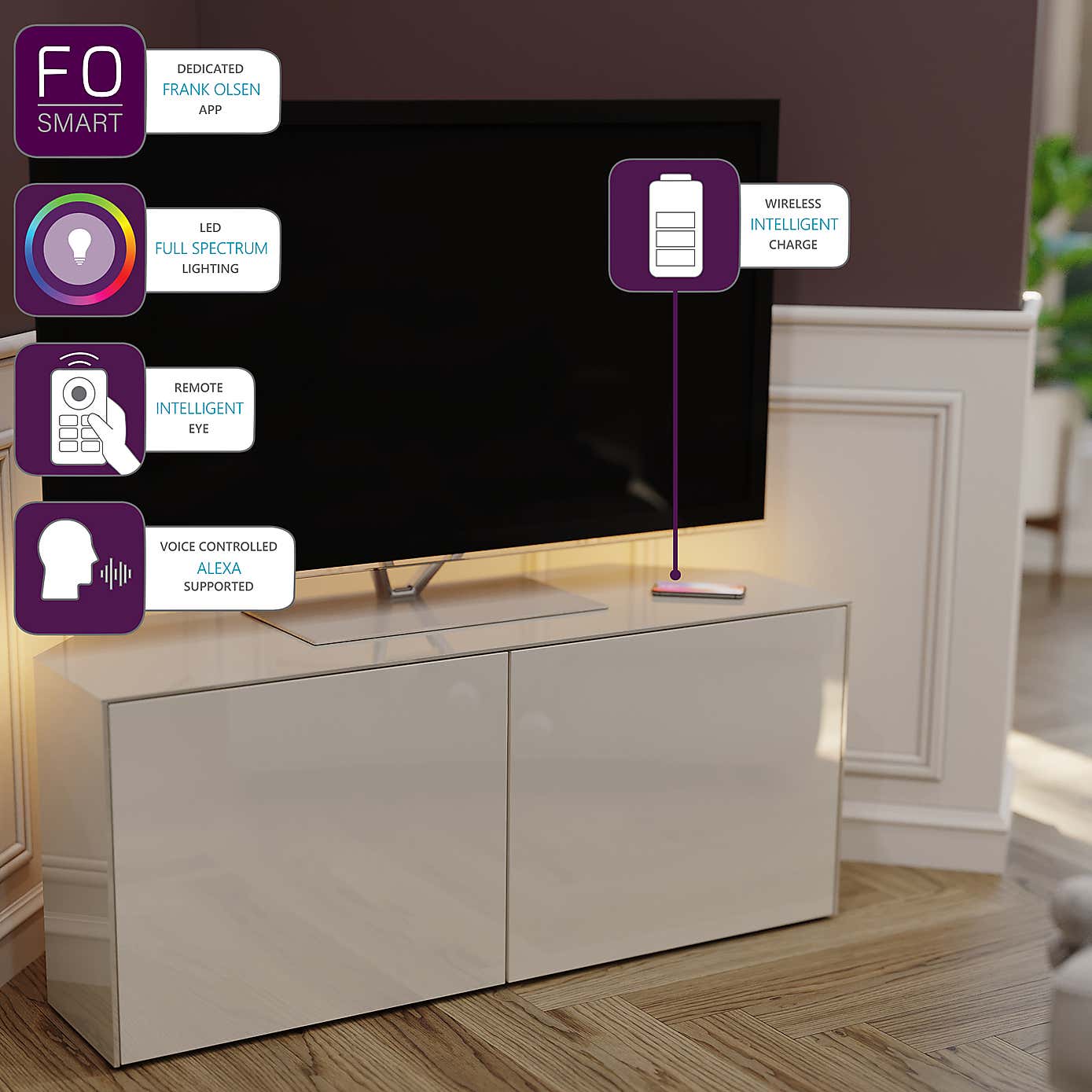 Intel LED Corner TV Unit