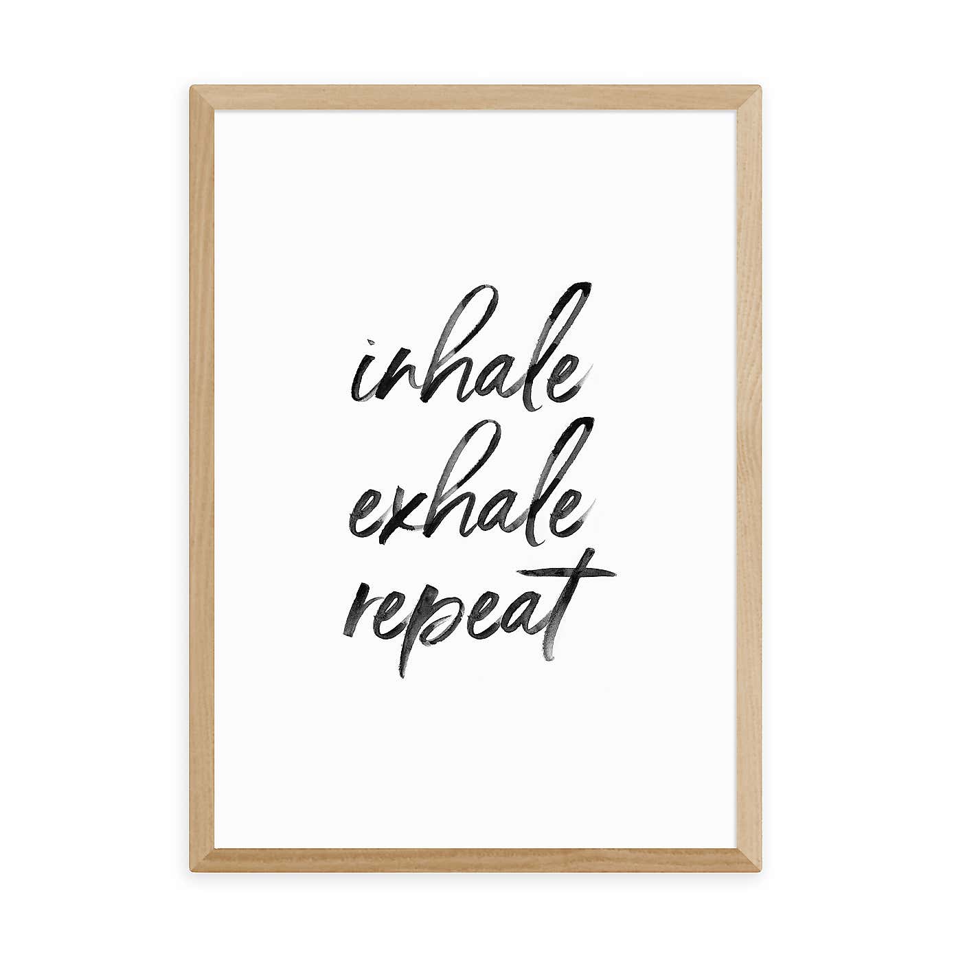 East End Prints Inhale Exhale Repeat Print