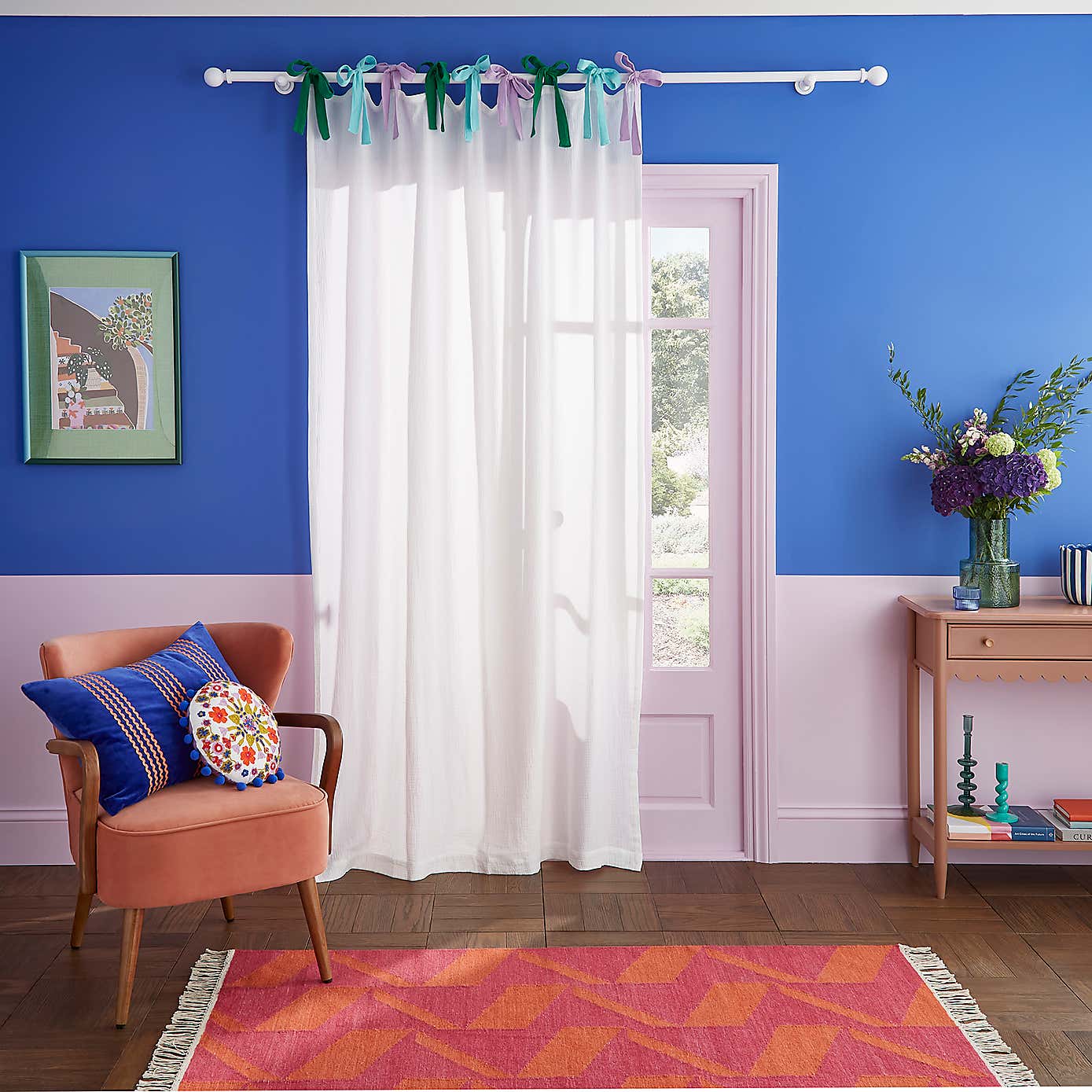 Sophie Robinson Tie Top Single Voile Panel