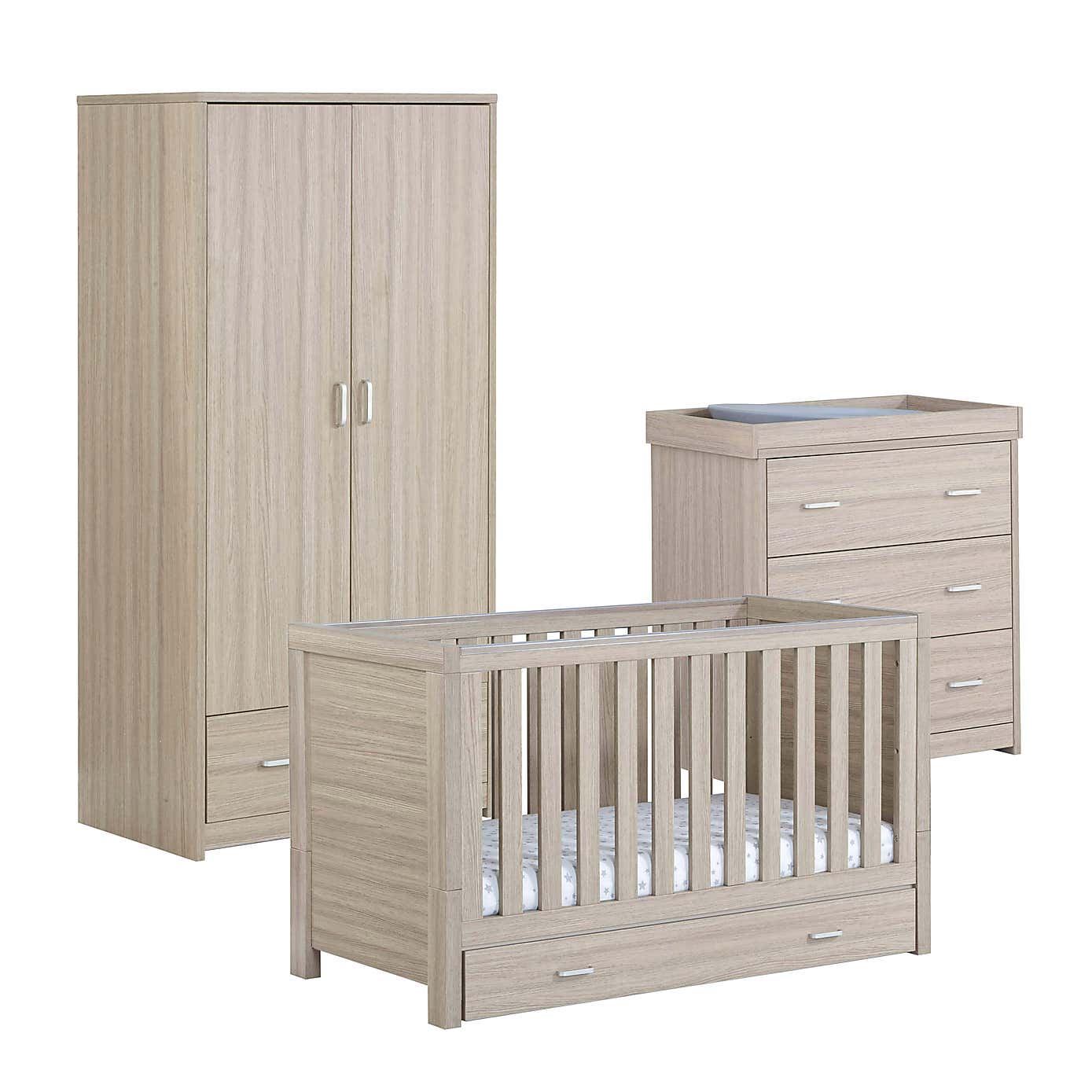 Babymore Luno 3 Piece Nursery Furniture Set