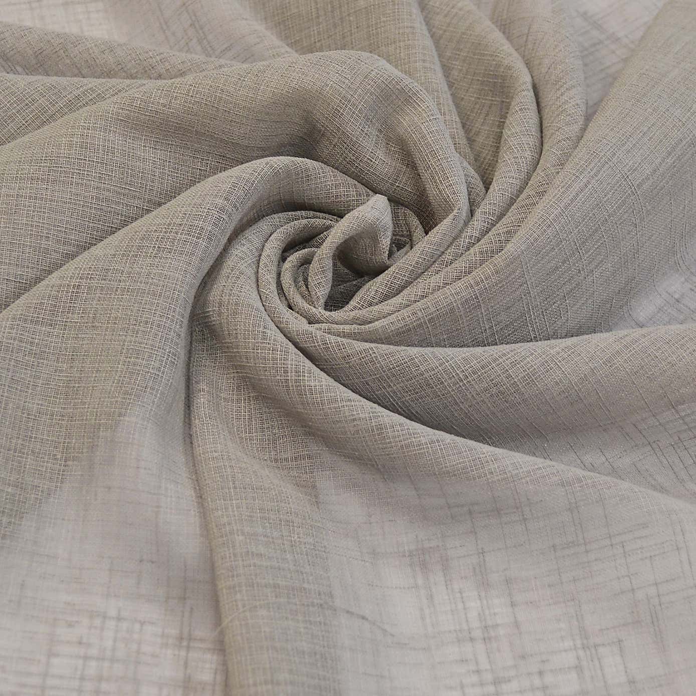 Linen Look Grey Fabric