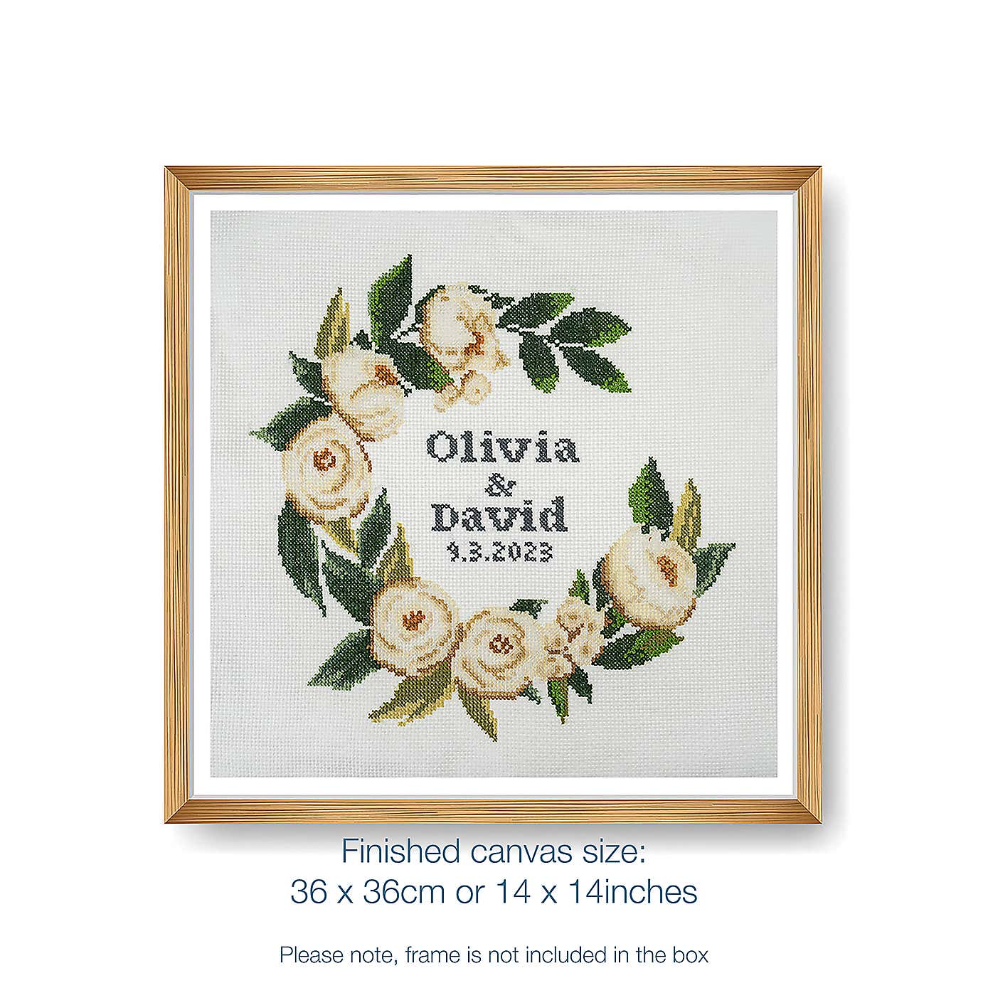 Cross Stitch Celebration Wreath