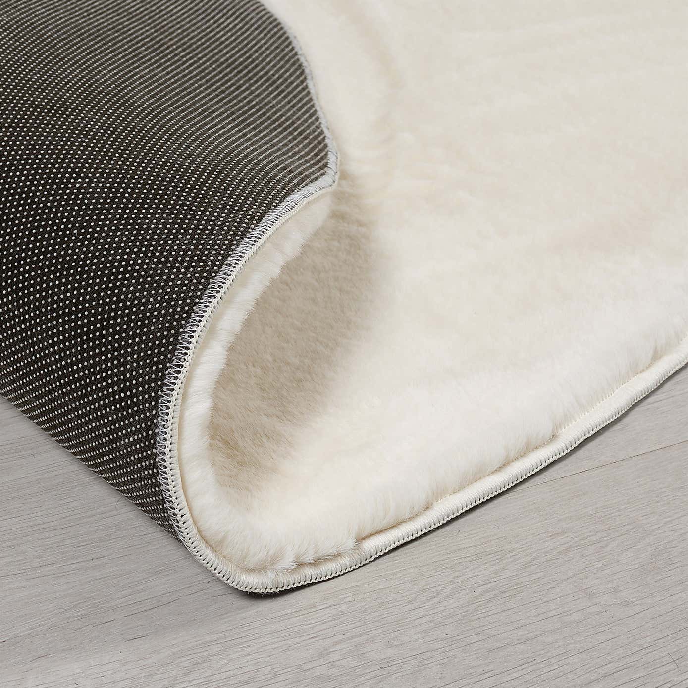 Supersoft Grey Circle Rug