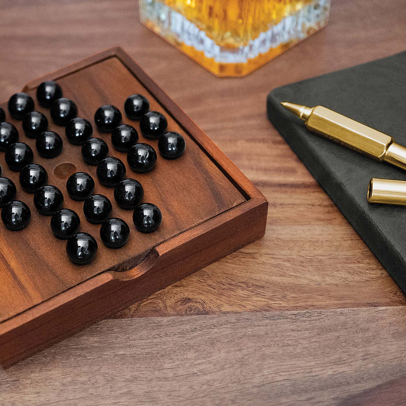 Luckies Wooden Solitaire Game