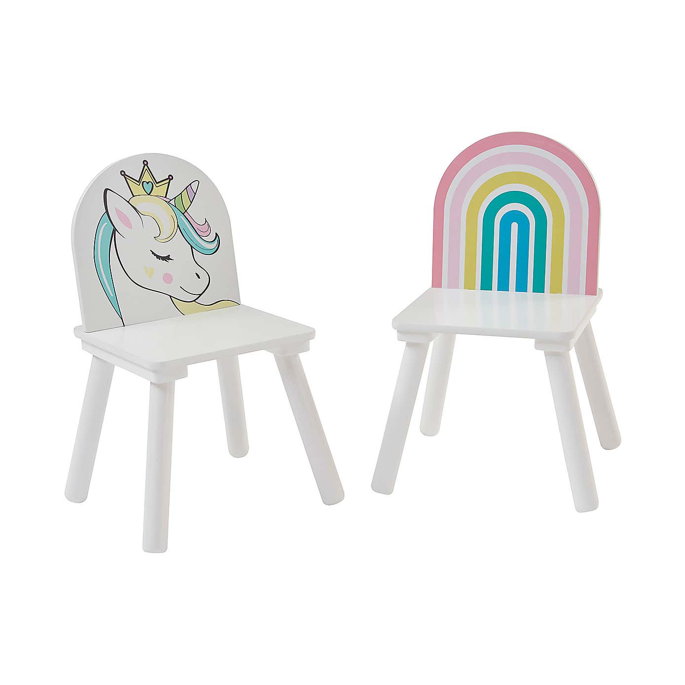 Liberty House Kids Unicorn Table And Two Chair Set