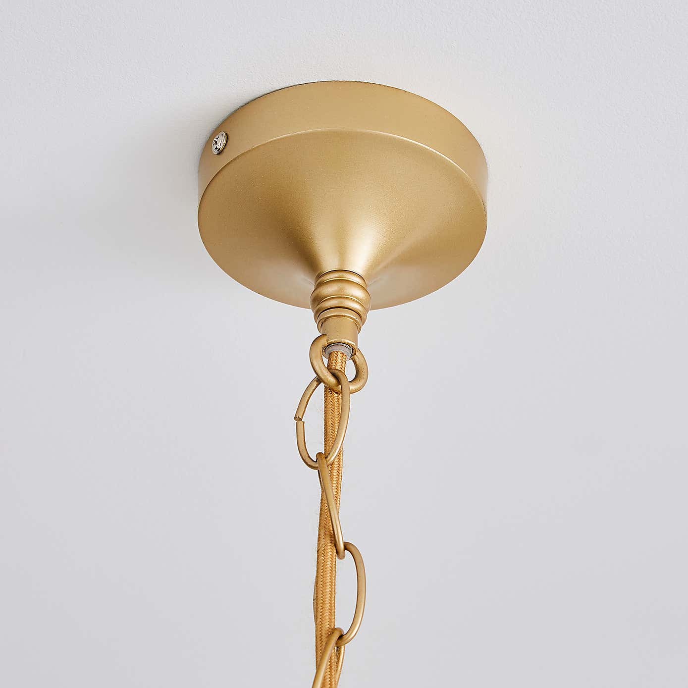 Farrah Palm Leaf Ceiling Fitting Gold