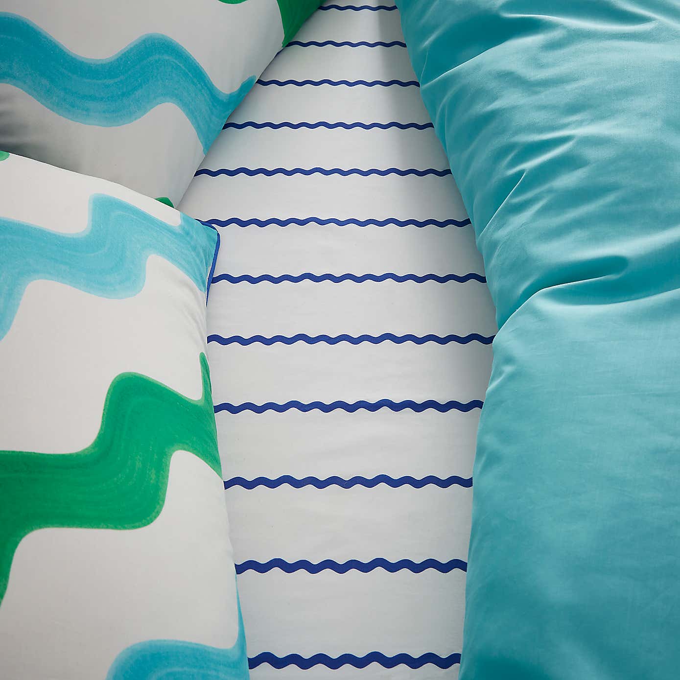 Sophie Robinson Mini Wave 100% Cotton Fitted Sheet