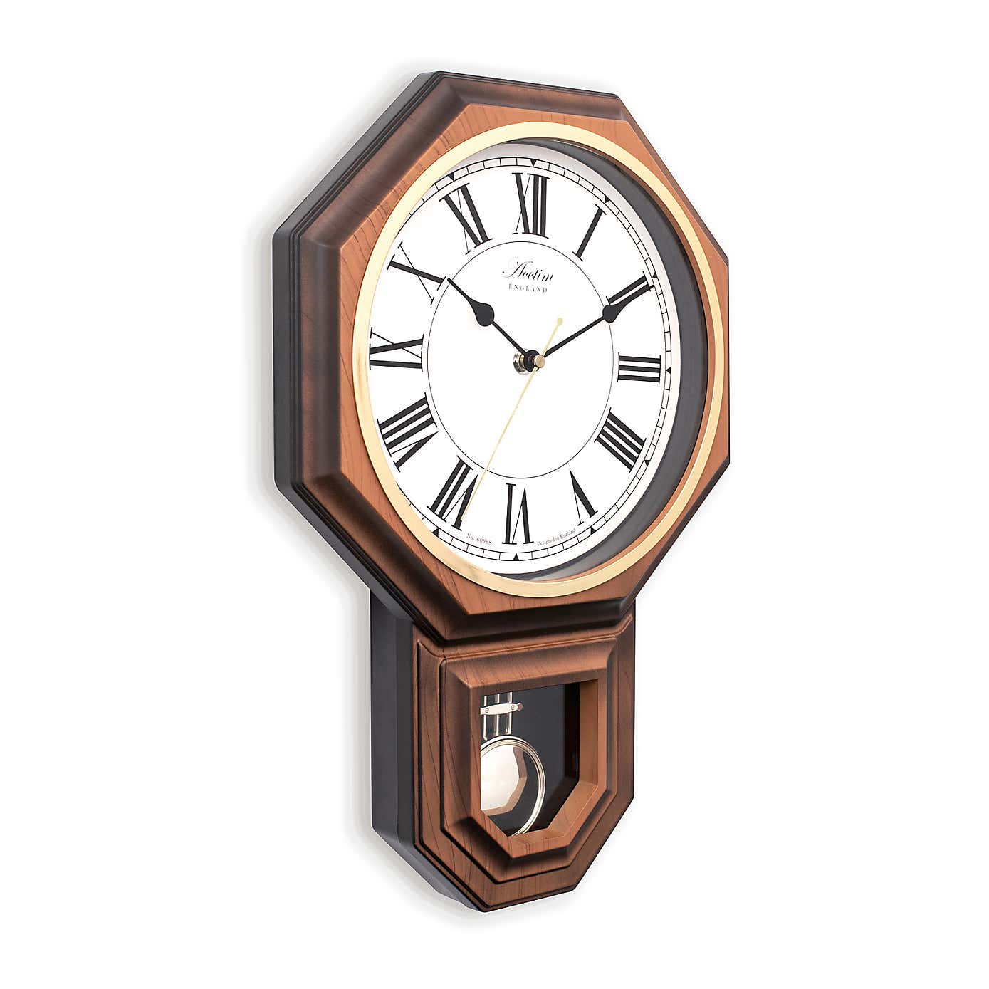 Acctim Woodstock Dark Wood Wooden Wall Clock