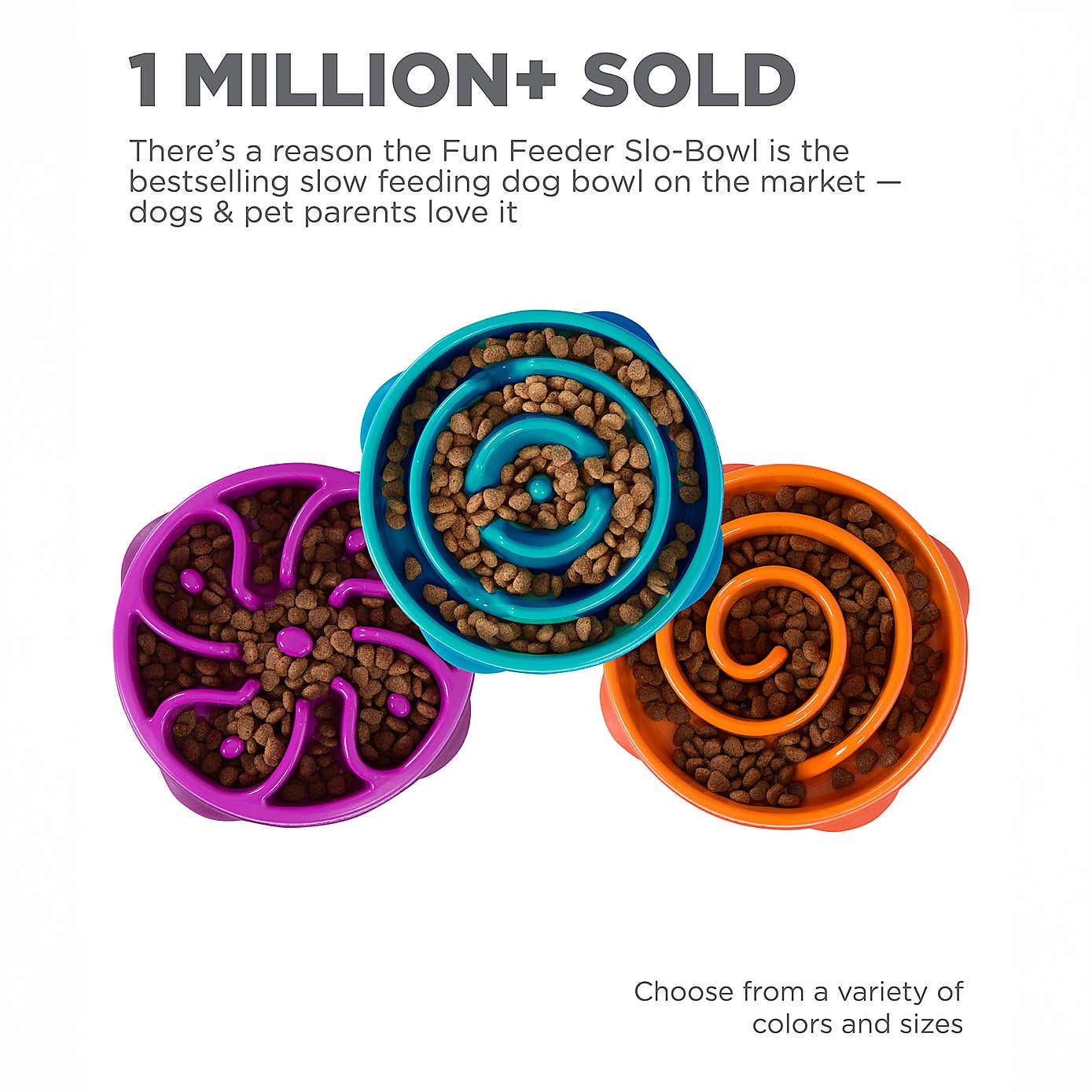 Rosewood Fun Feeder Swirl Pet Bowl