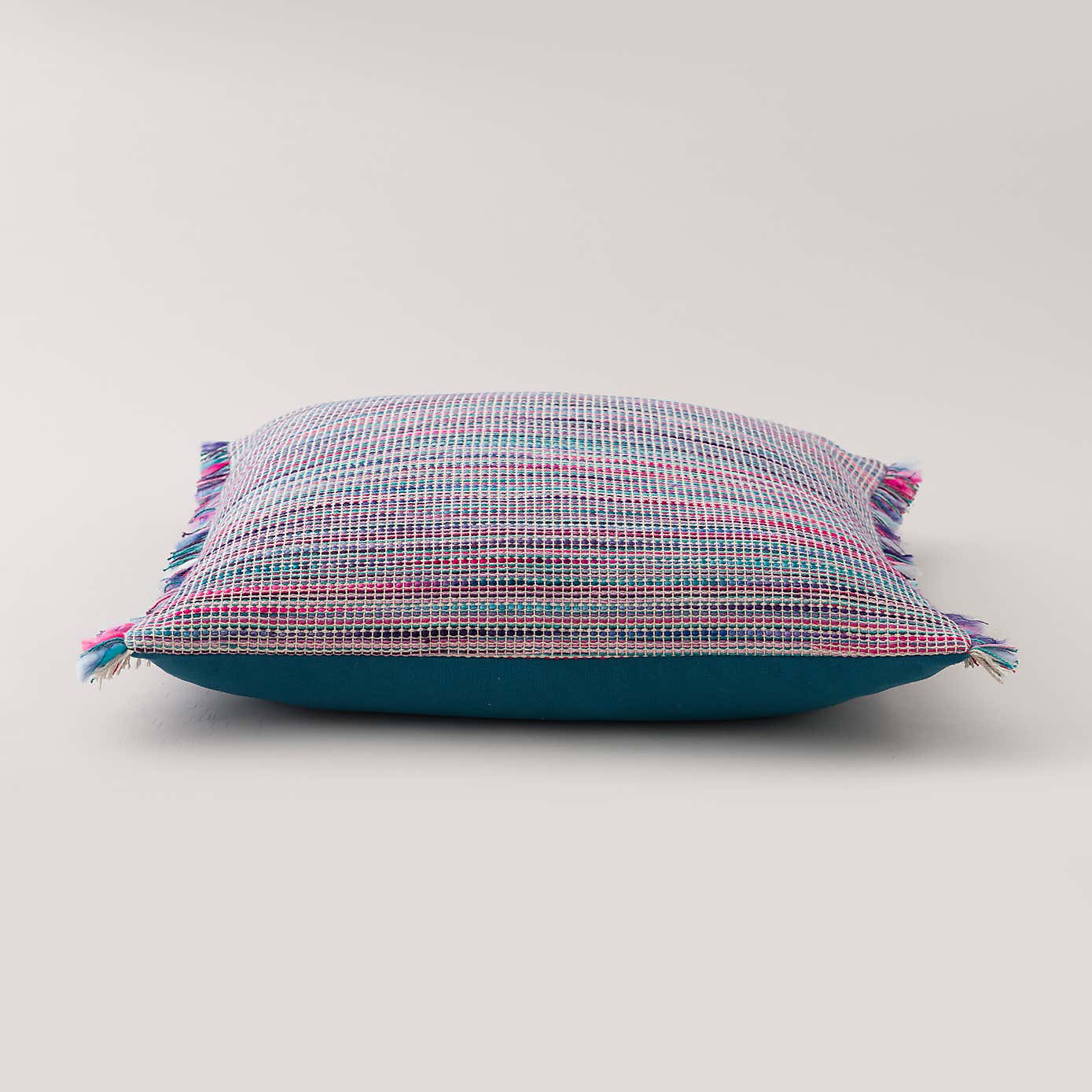 Ava Flat Weave Cotton Square Cushion