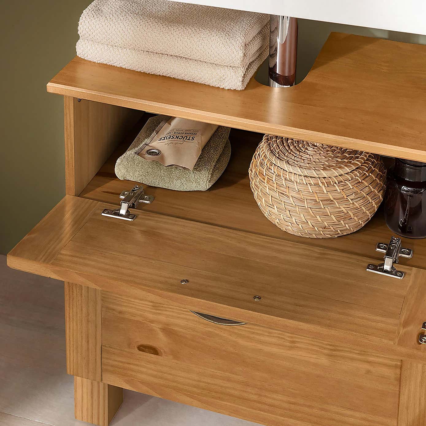Harlow Undersink Unit, Oak Effect