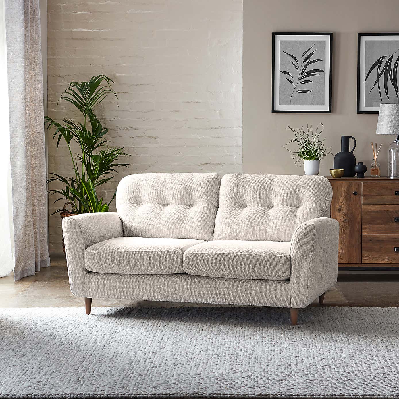 Sven Chunky Chenille 2 Seater Sofa