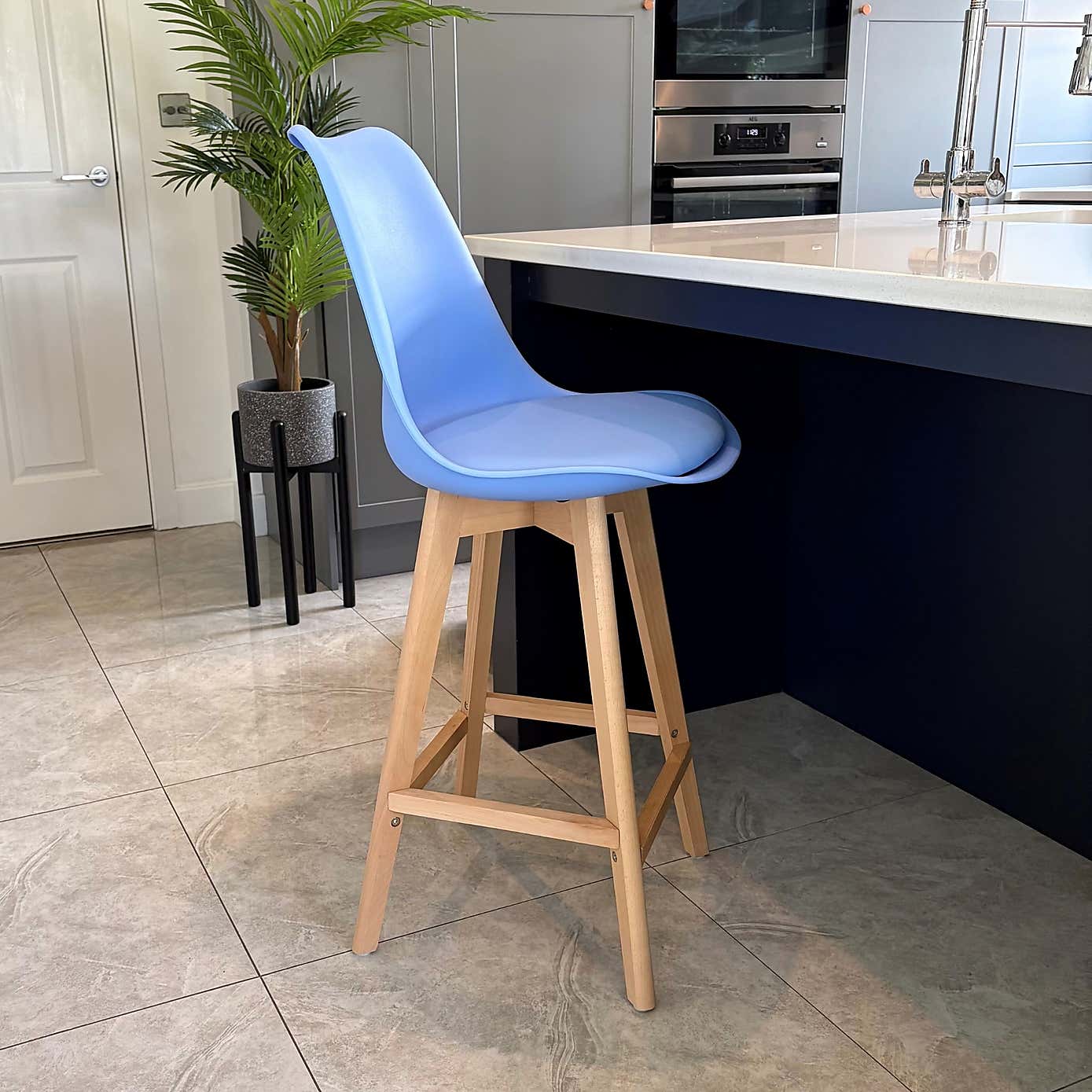 Fusion Living Soho Plastic Bar Stool
