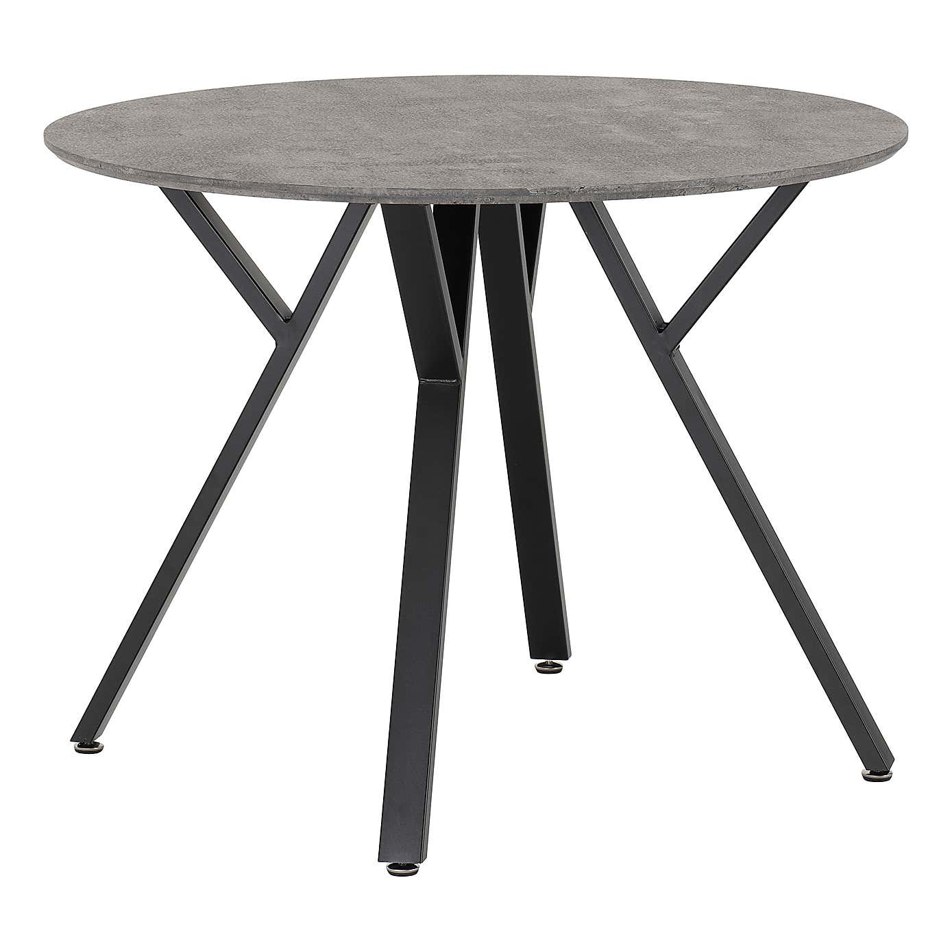 Athens Round Concrete Effect Dining Set