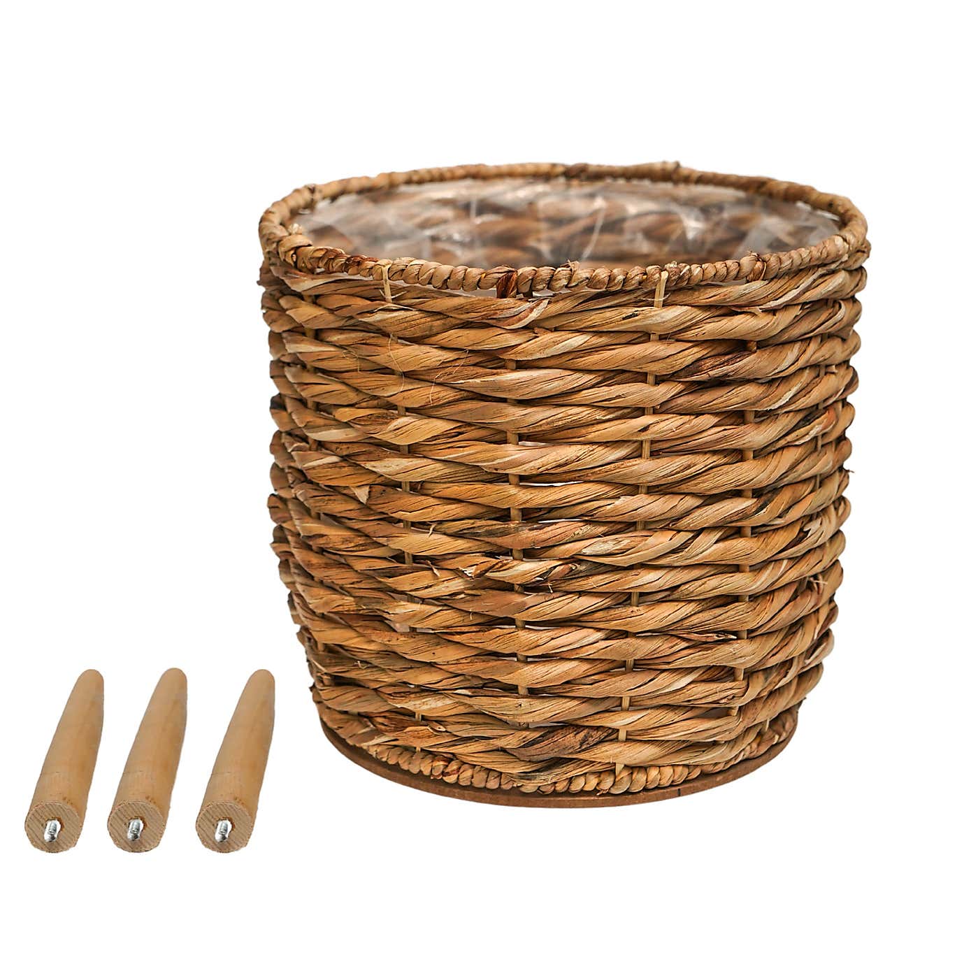 Water Hyacinth Line Basket Plant Pot
