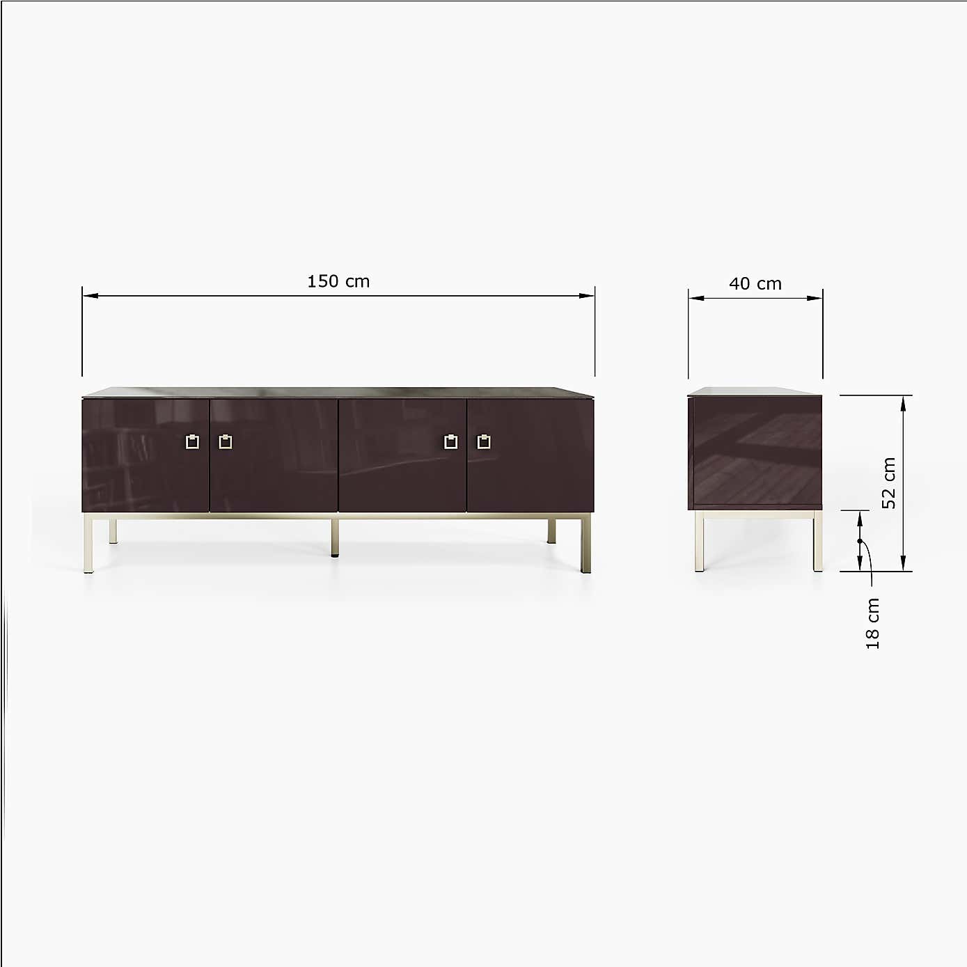Lyra Low Smart TV Unit for TVs up to 70"