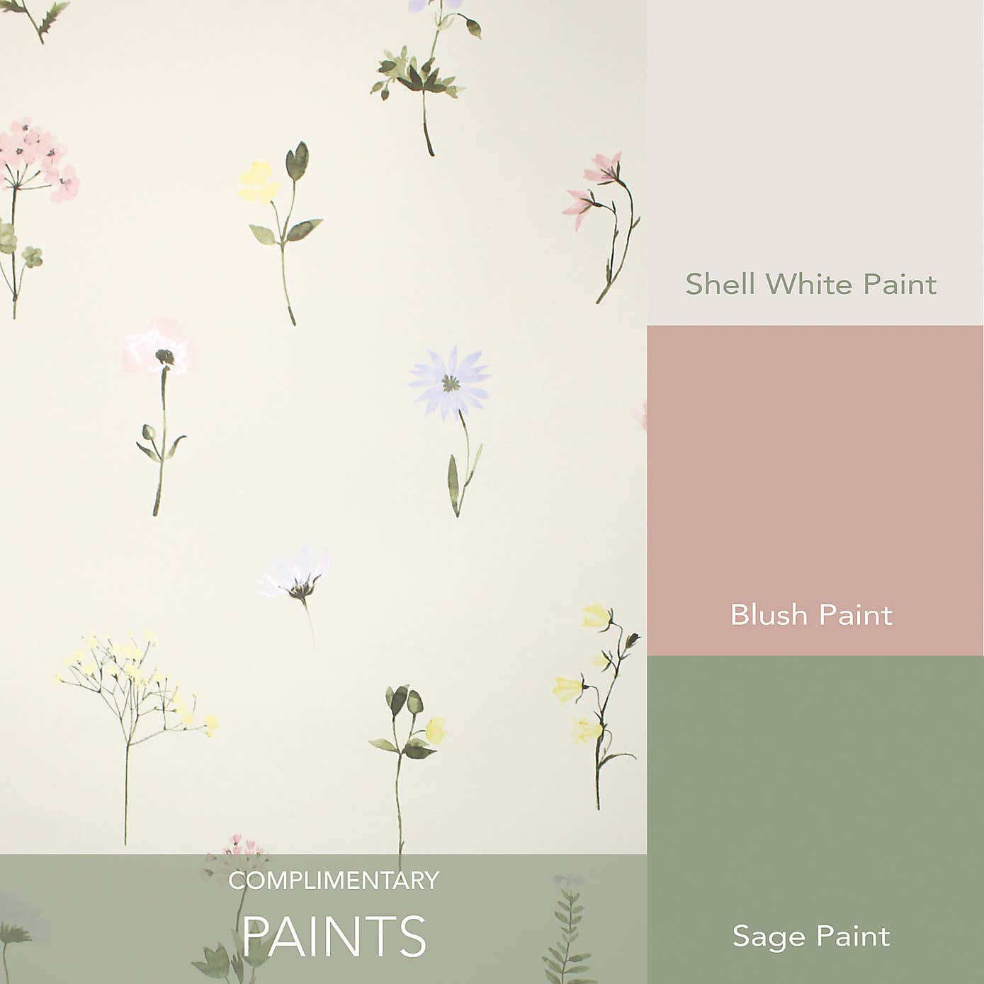 Pressed Flowers Wallpaper