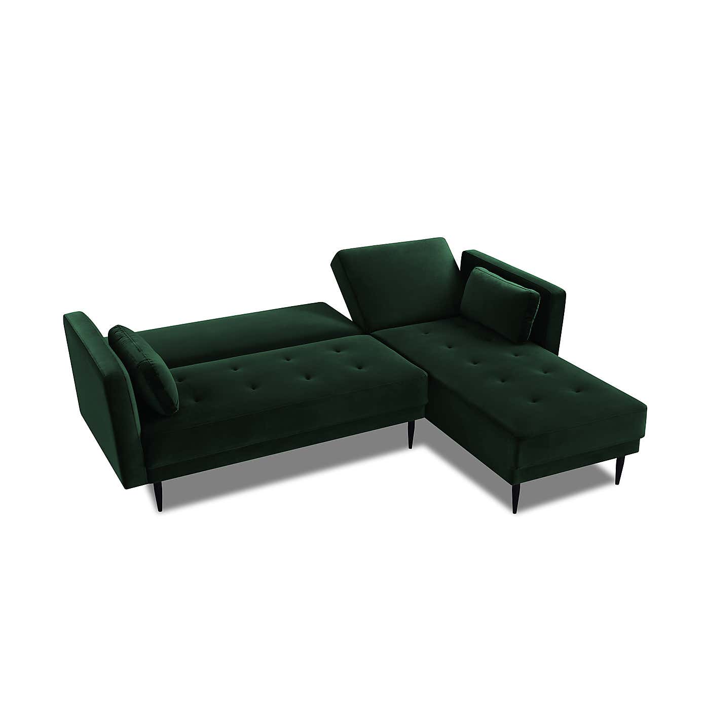 Selassi Velvet 3 Seater Corner Sofa Bed