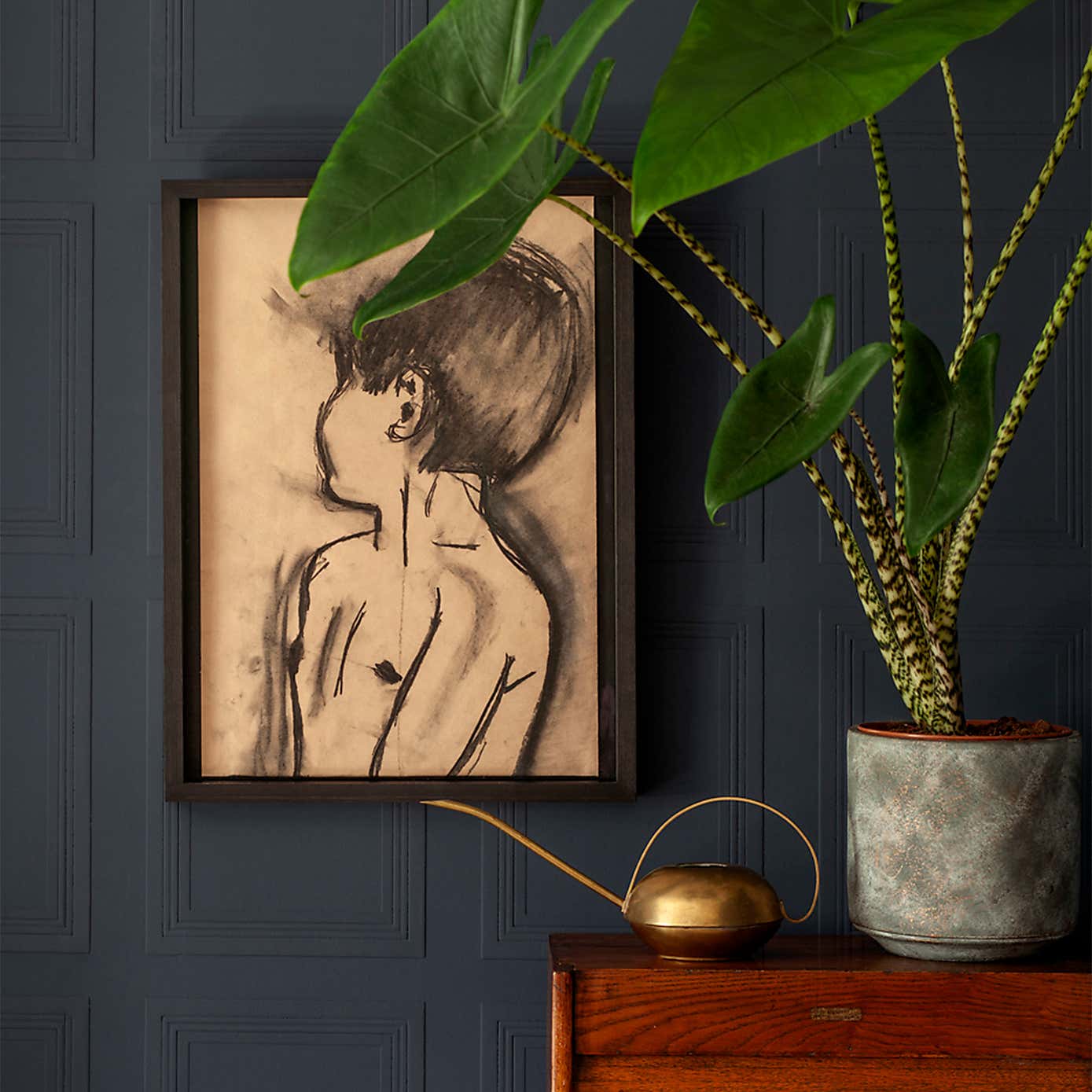 Anaglypta Edwardian Panel Paintable Wallpaper