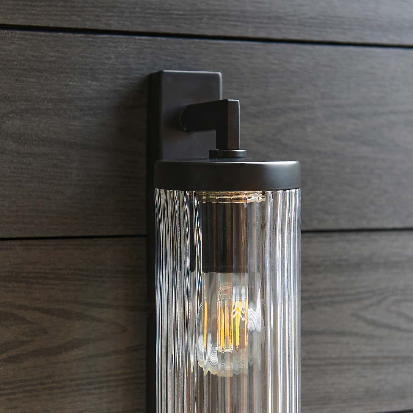 Noir Industrial Dimmable Indoor Outdoor Wall Light