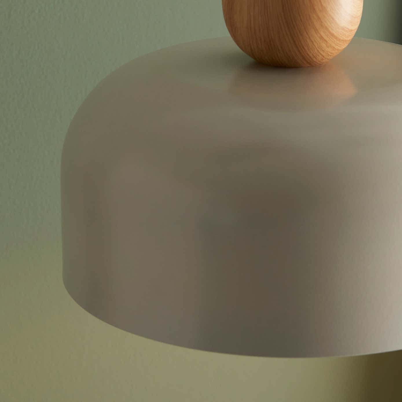 Copenhagen Curved Wood and Metal Easy Fit Pendant Shade