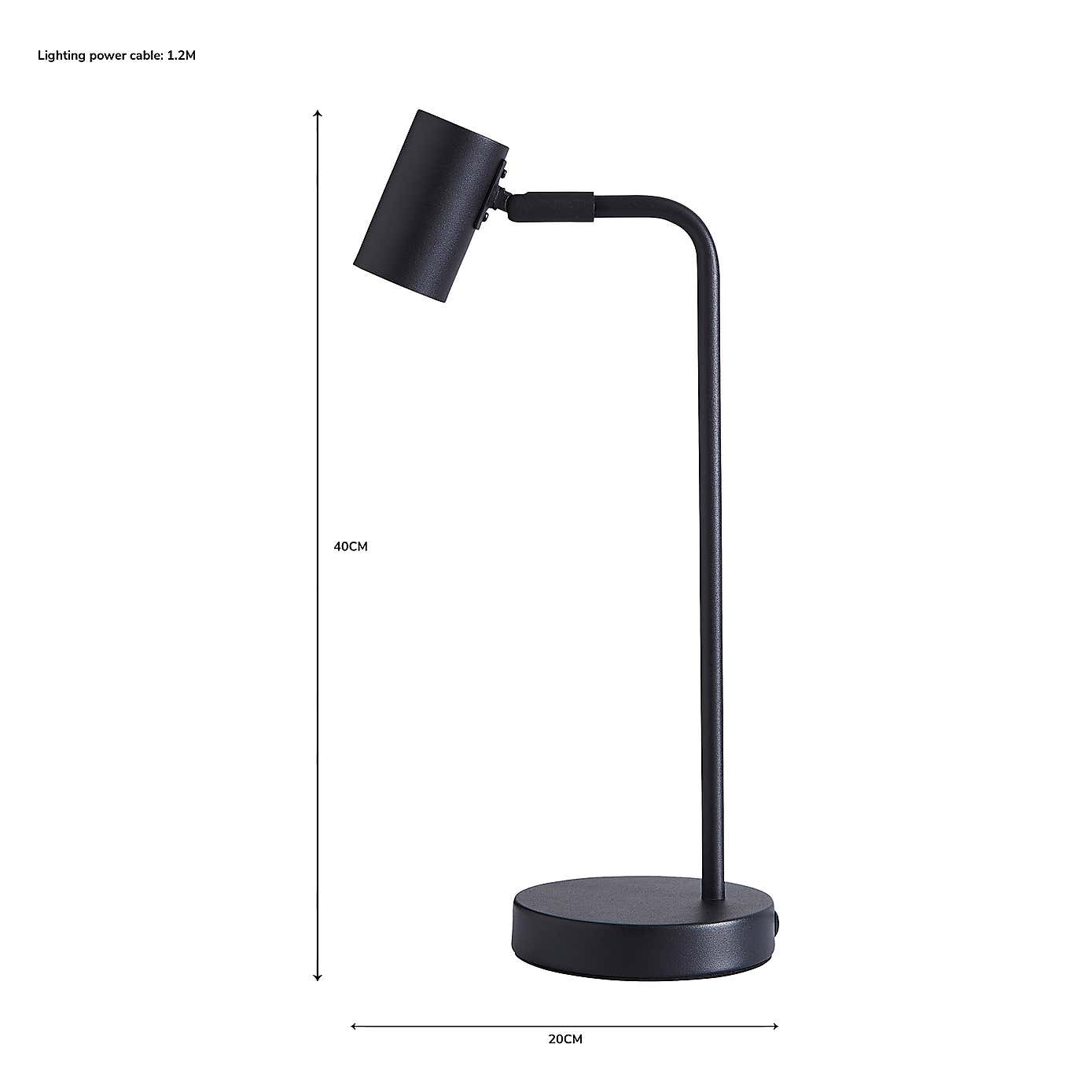 Bradford Table Lamp Matt Black