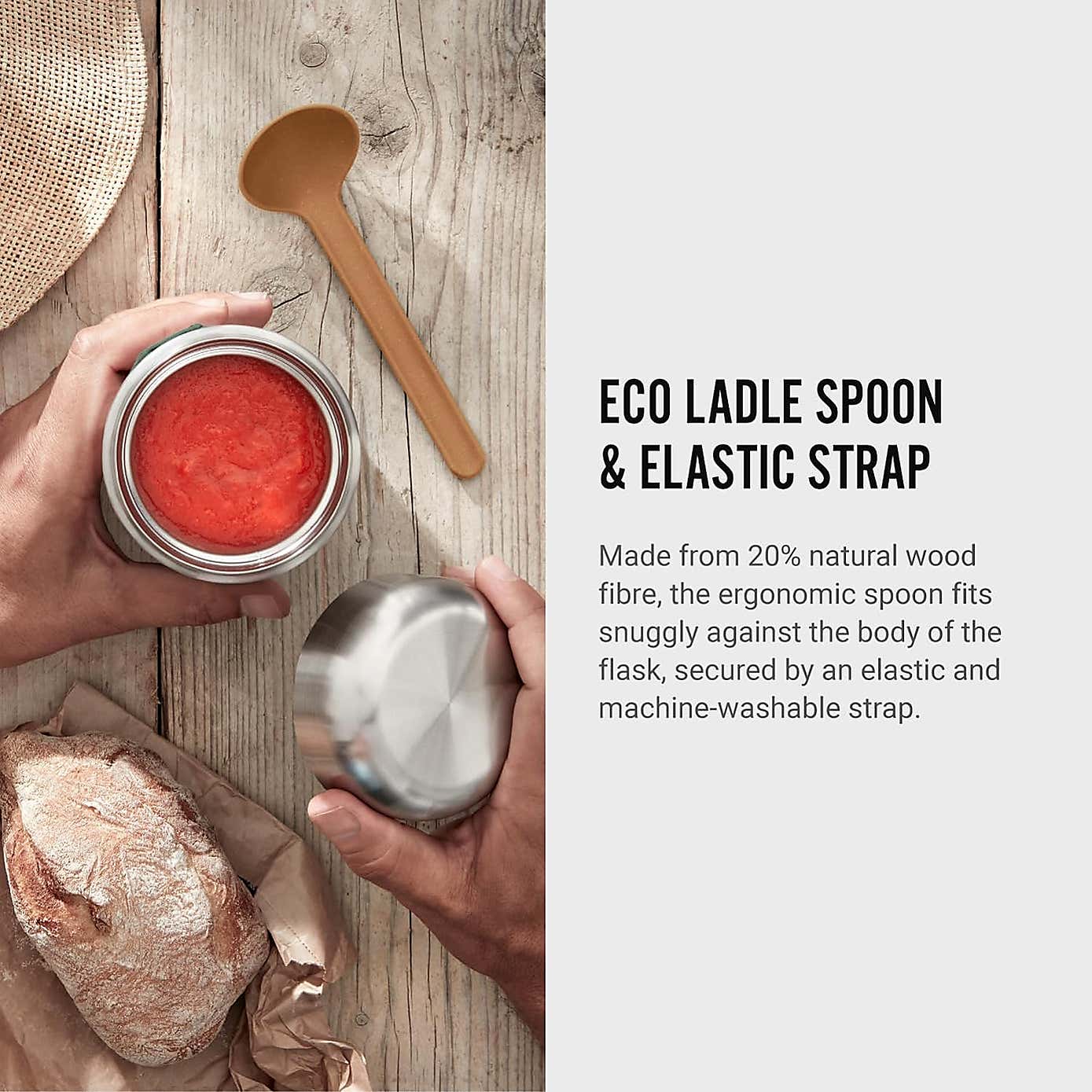 Black and Blum Food Flask