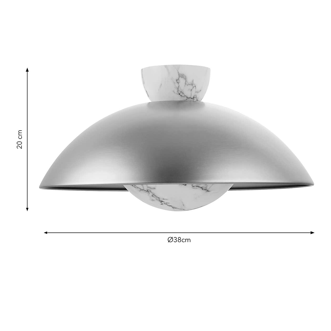 Elements Levi Metal Easy Fit Pendant Shade