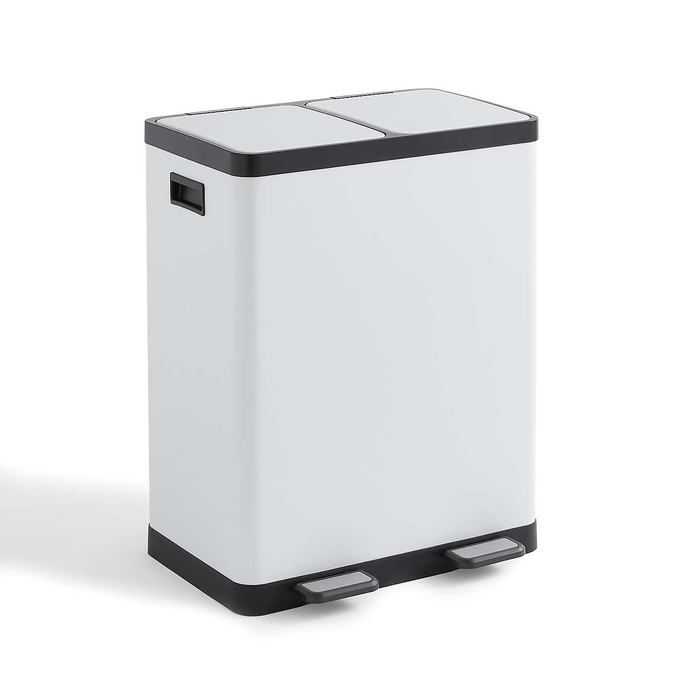 Dual 30/30L Recycling Pedal Bin