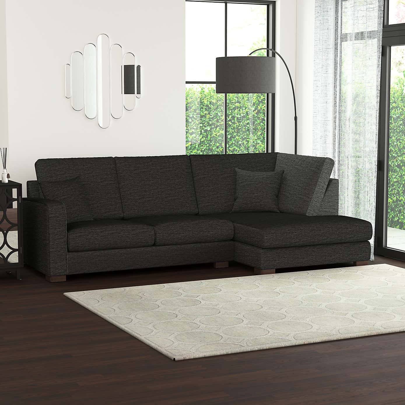 Carson Vivalife Stain-Resistant Fabric Right Hand Corner Sofa