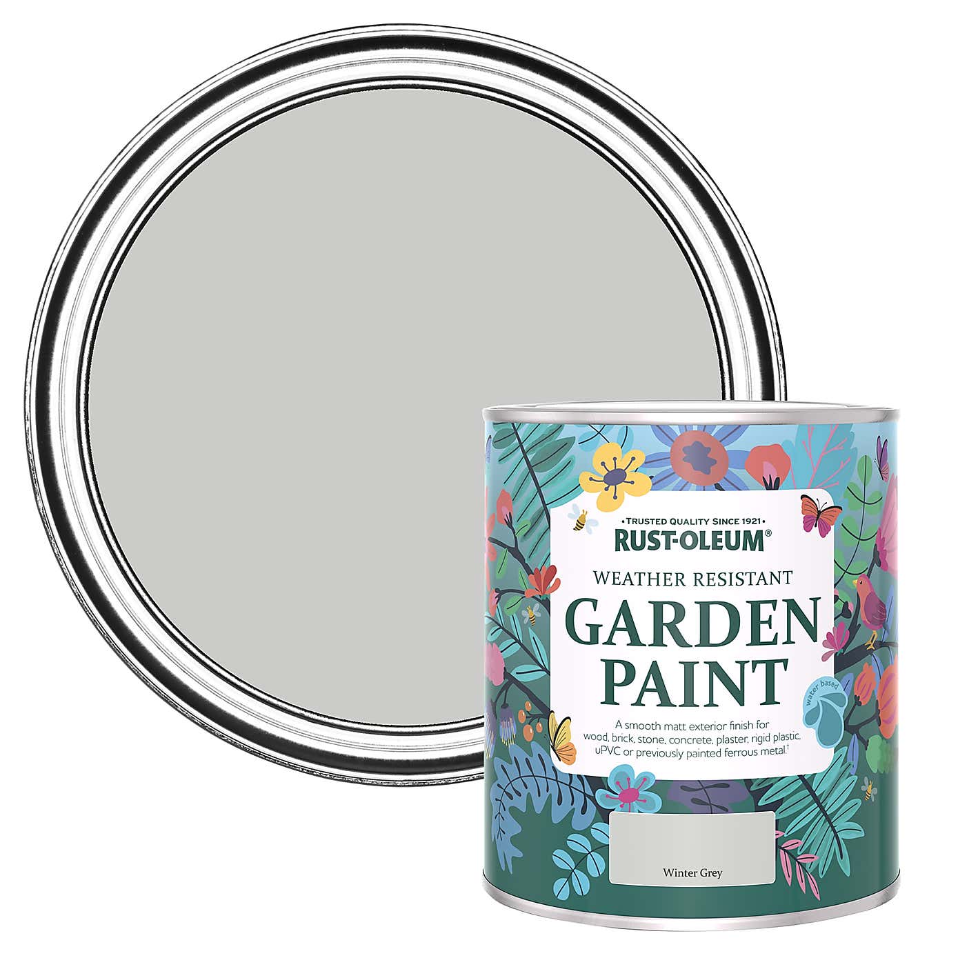 Rust-Oleum Winter Grey Matt Outdoor Paint