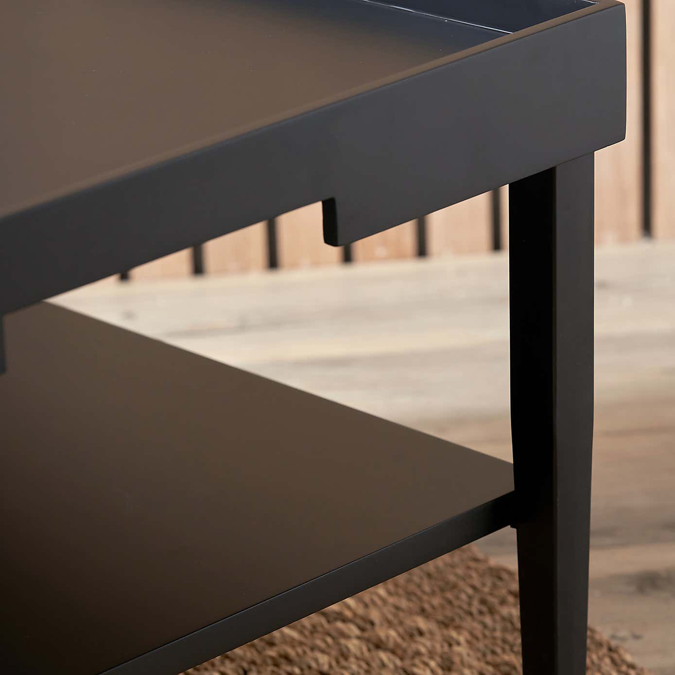 Marnie Coffee Table, Black Wood