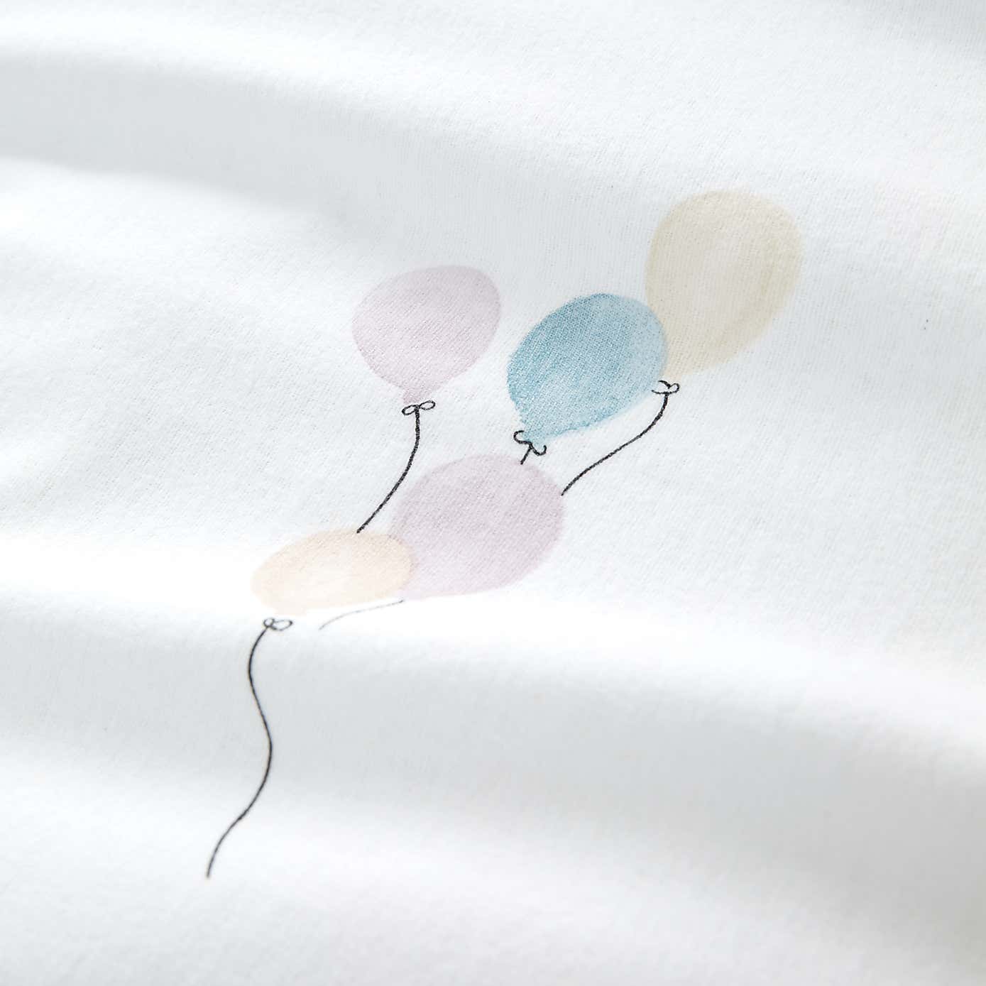 Bianca Balloons 100% Cotton Brushed Duvet Cover and Pillowcase Set