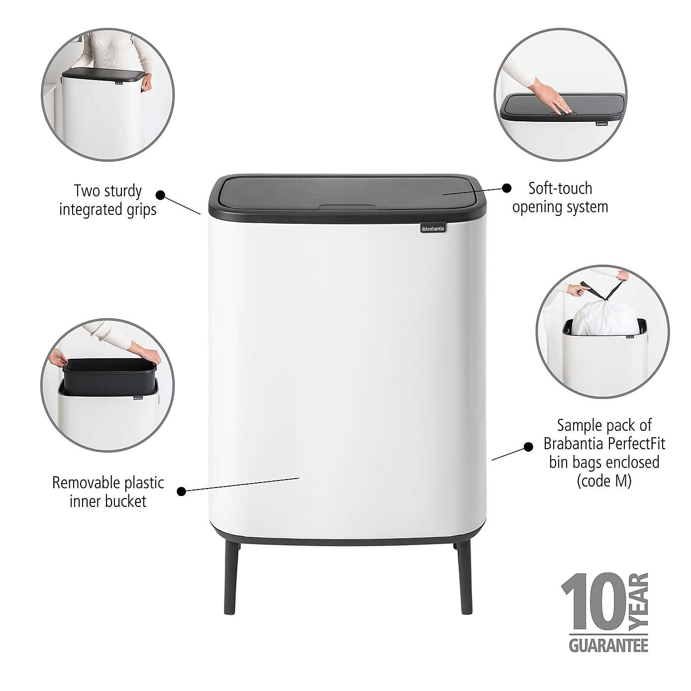 Brabantia Bo 60L Touch Bin Hi
