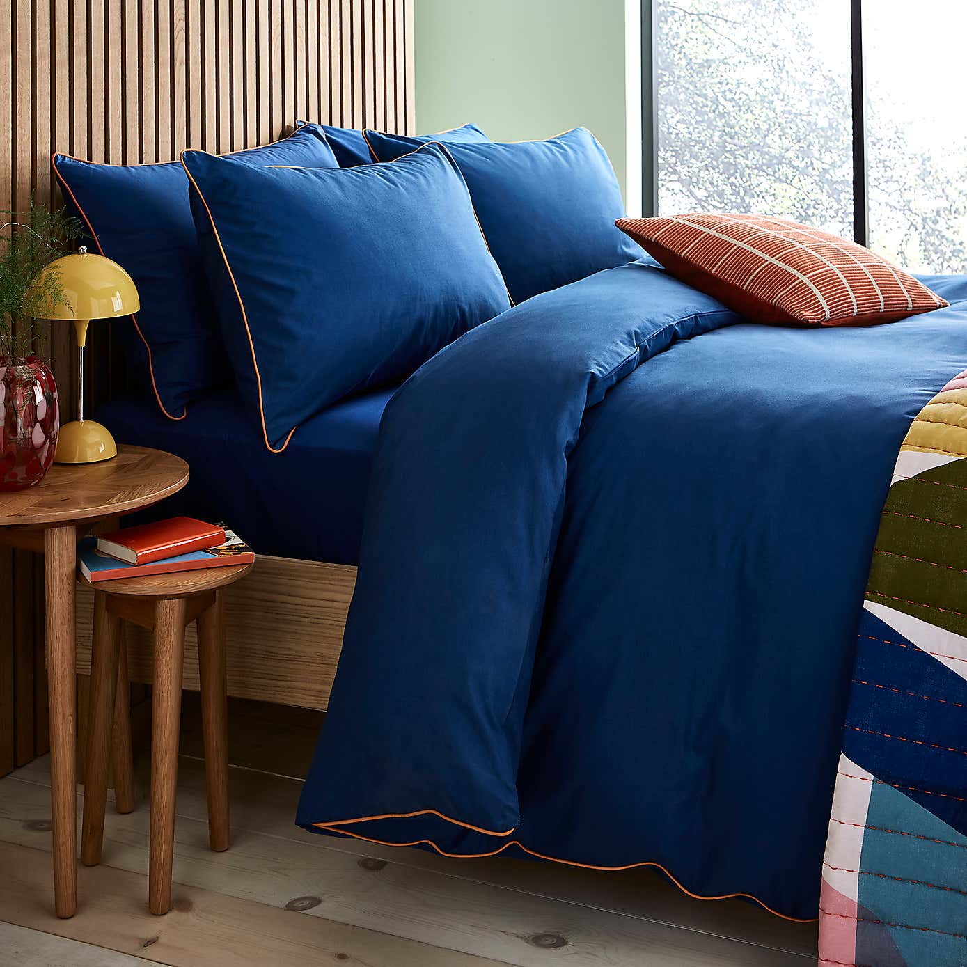 Elements Pure Cotton Magenta Duvet Cover and Pillowcase Set