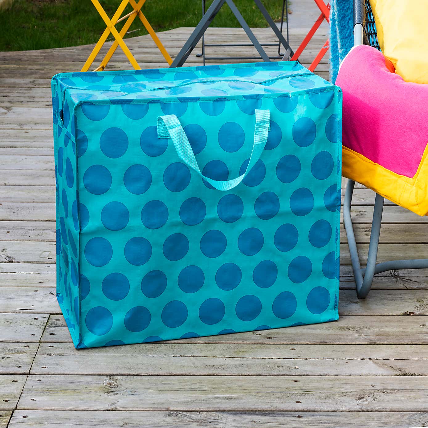 Rex London Blue on Turquoise Spotlight Jumbo Bag