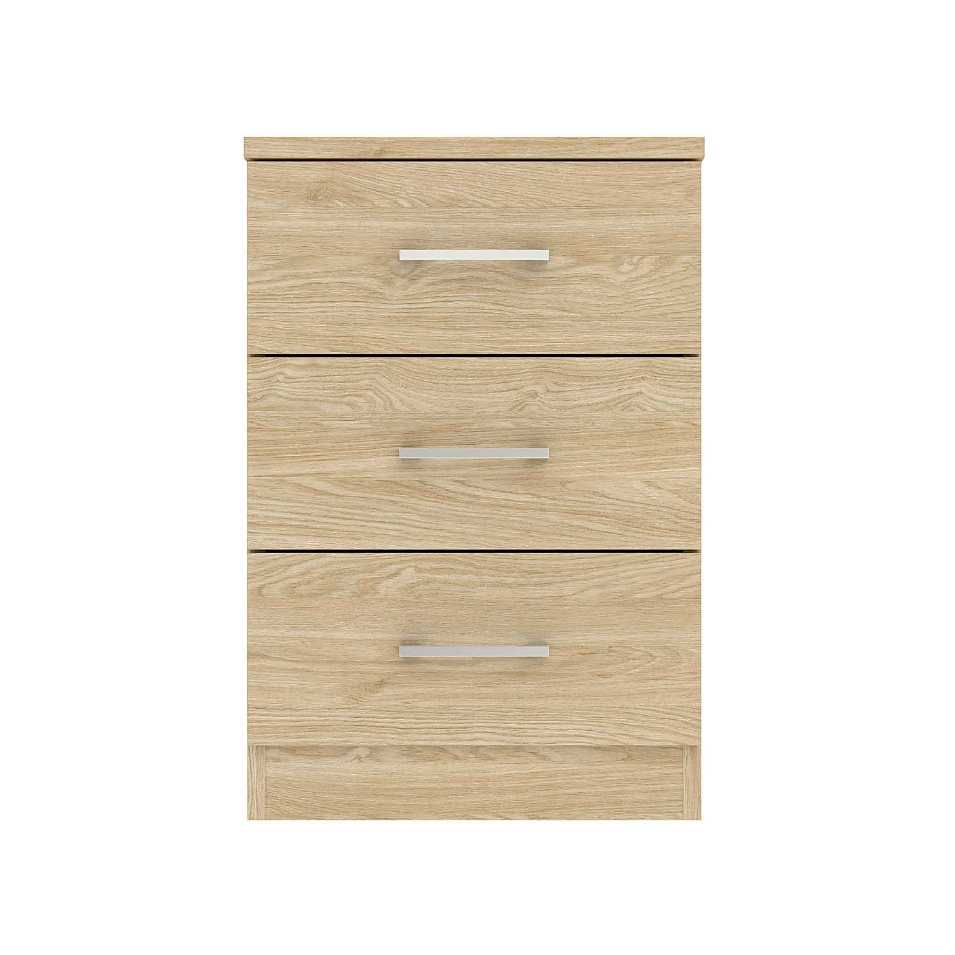 Foster 3 Drawer Bedside Table