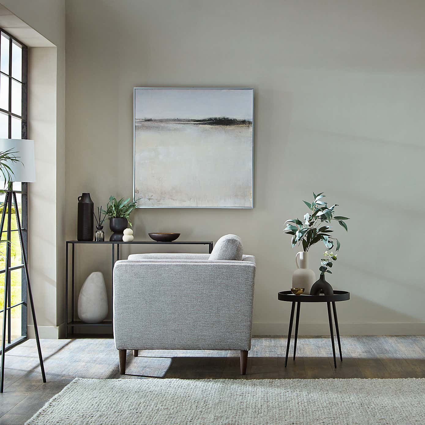 Anton Tonal Weave Snuggle Chair