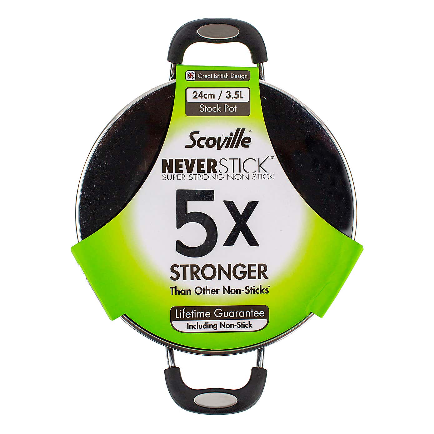 Scoville Neverstick Non-stick Aluminium Stock Pot, 24cm