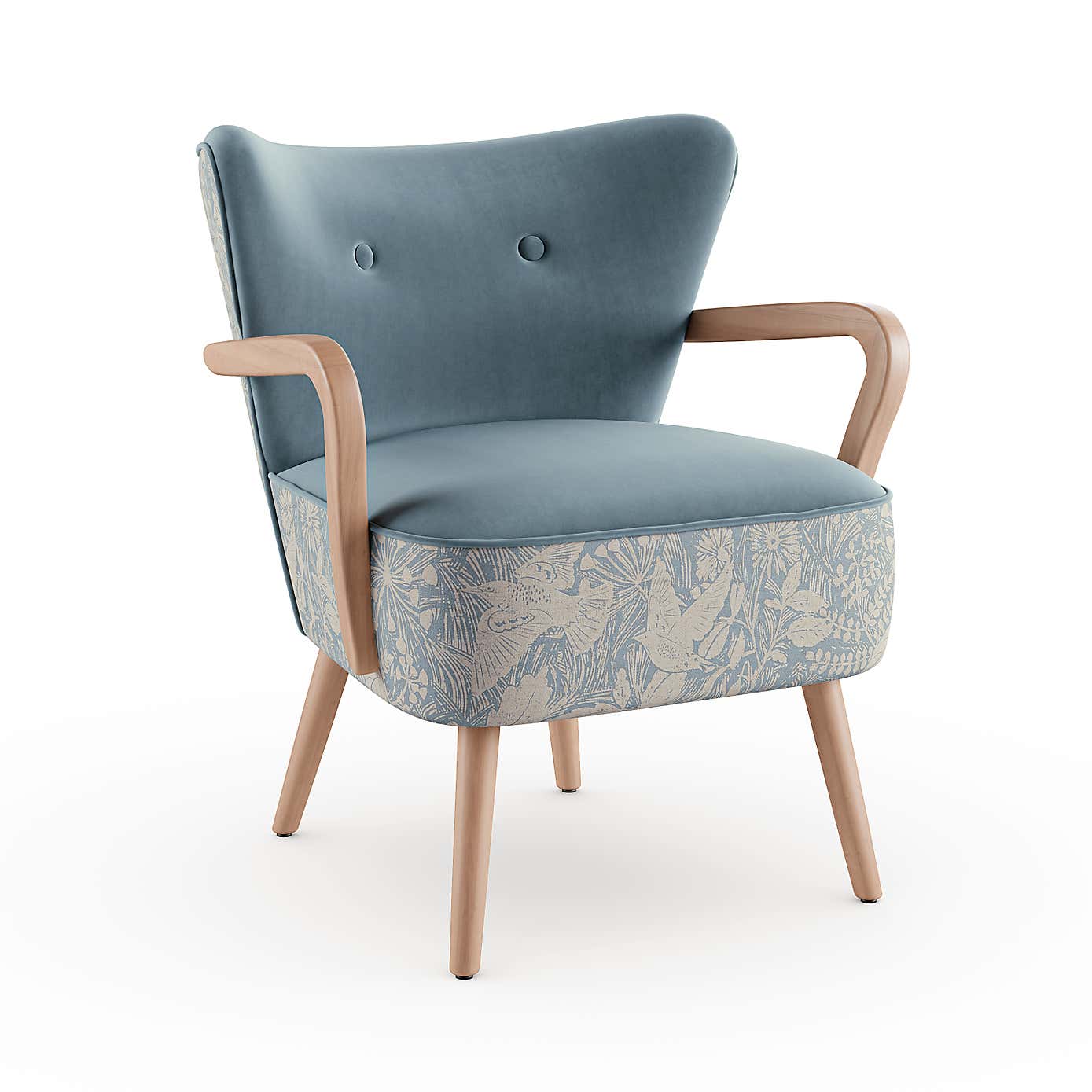 Eliza Wooden Arm Occasional Armchair