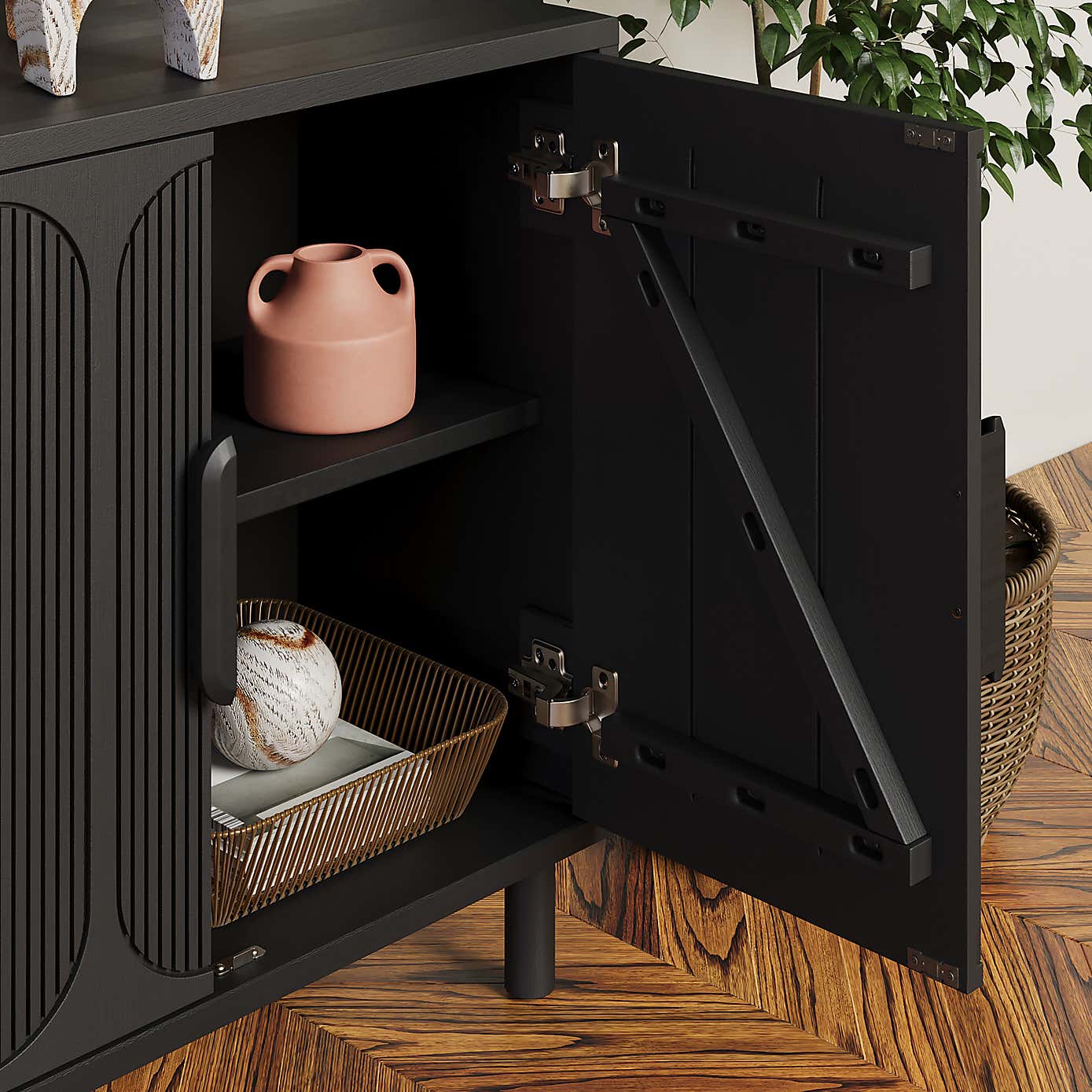 Khari 4 Door Large Sideboard Mango Wood