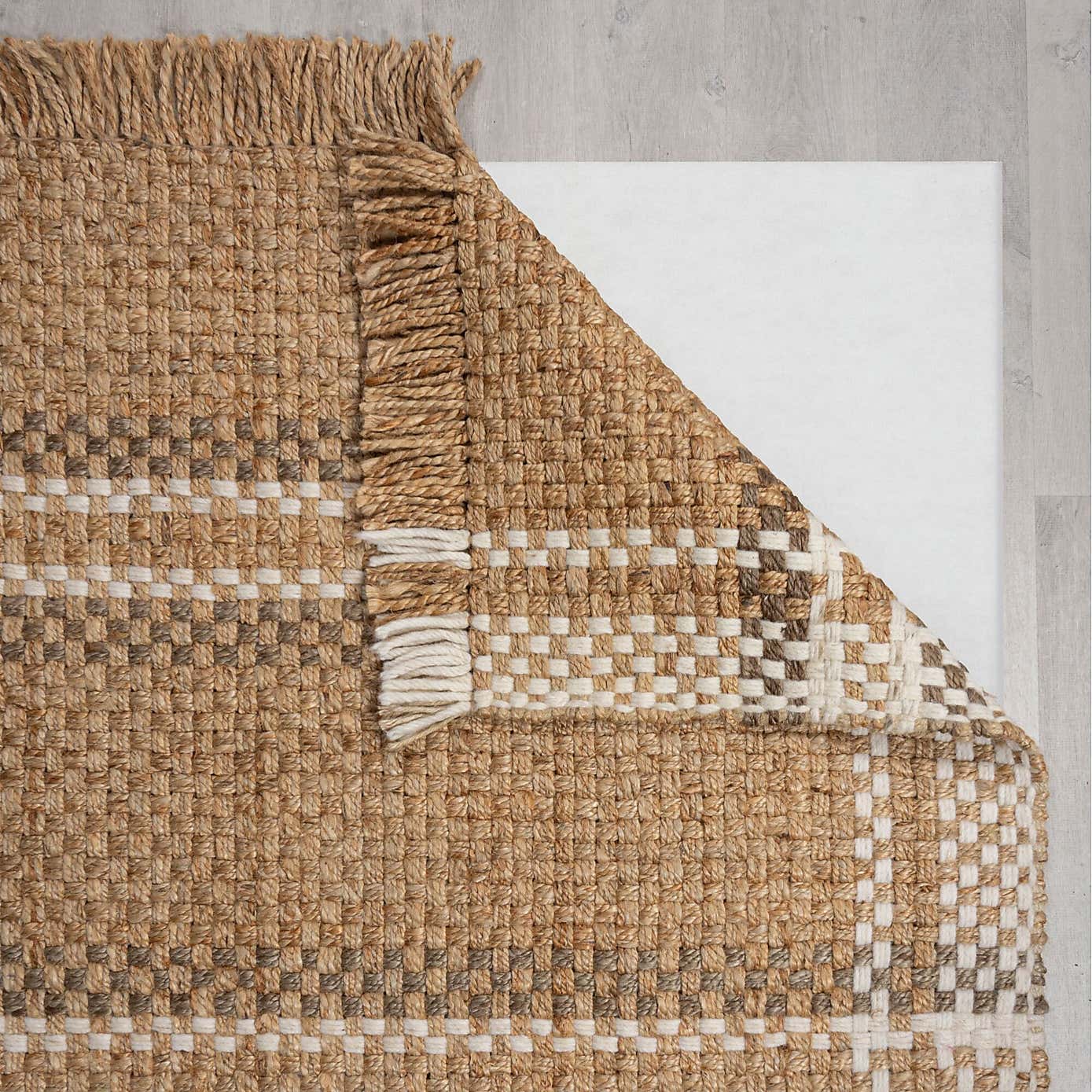 Jute Basketweave Runner