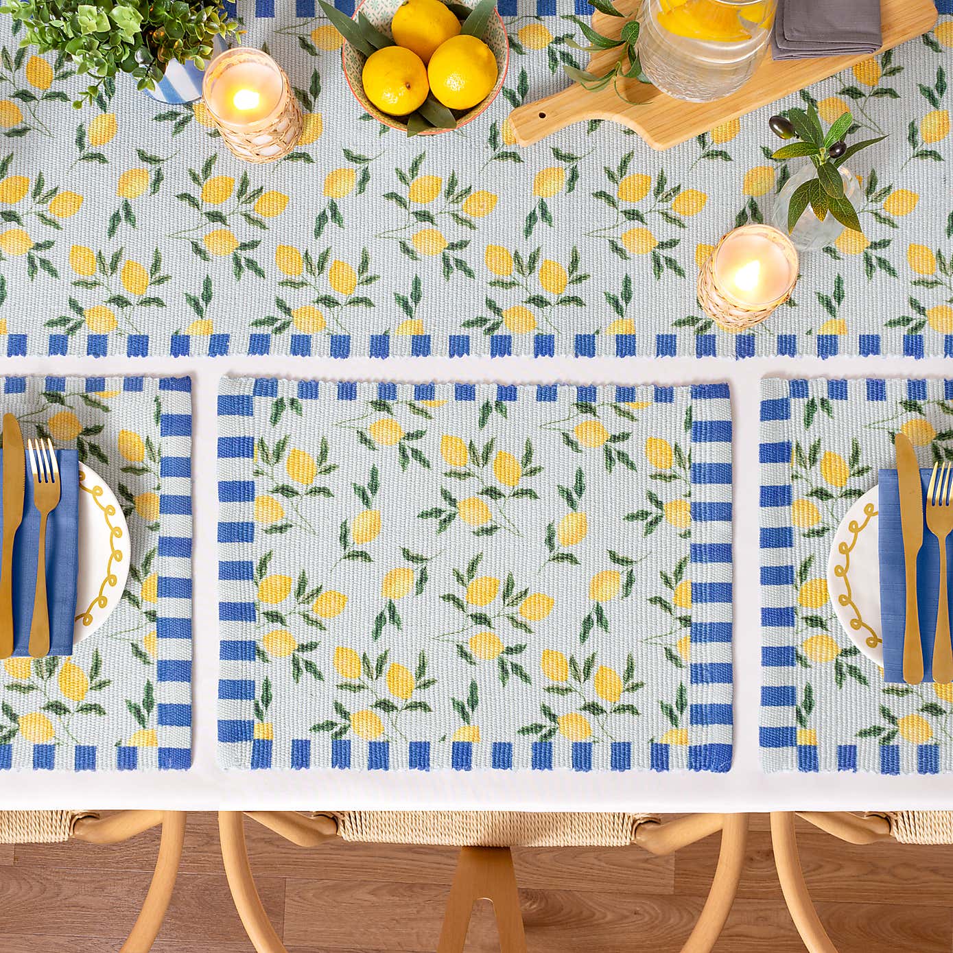 Furn Set of 4 Lemons Placemats