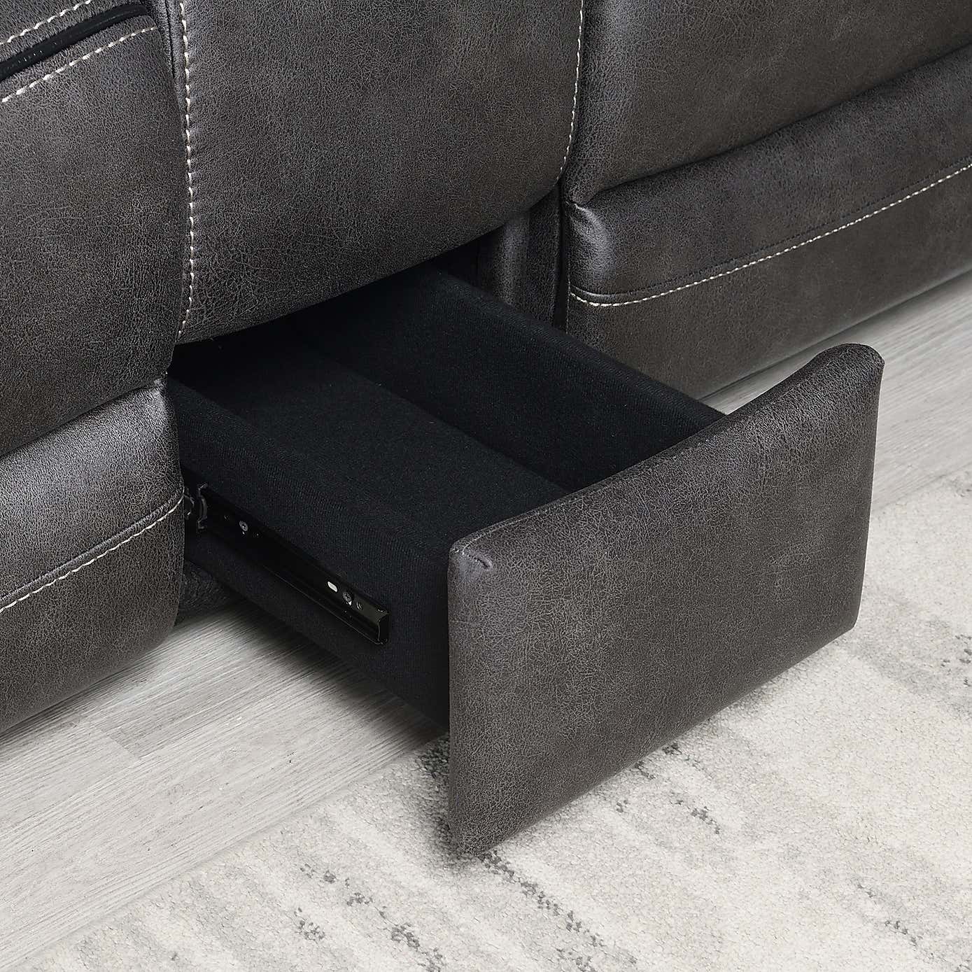 Image Furnishings Noah Tech Corner Recliner Sofa