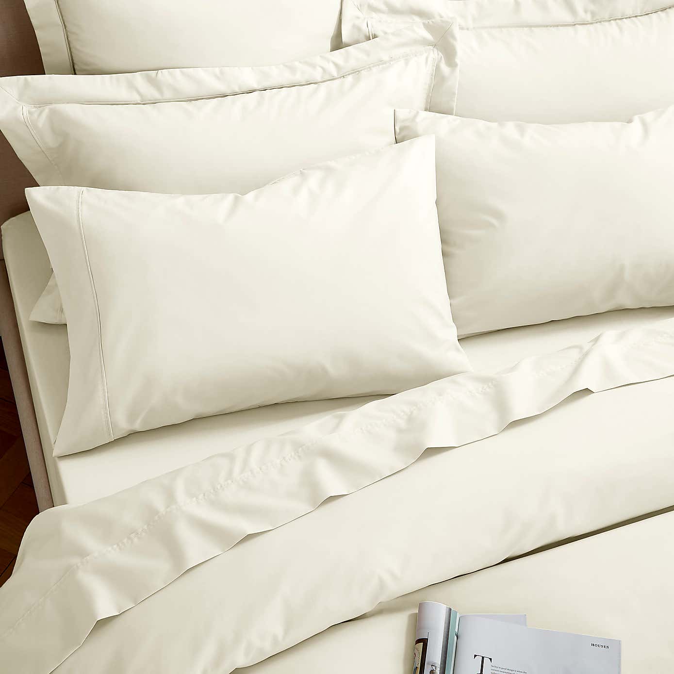 Dorma 400 Thread Count Cotton Percale Flat Sheet