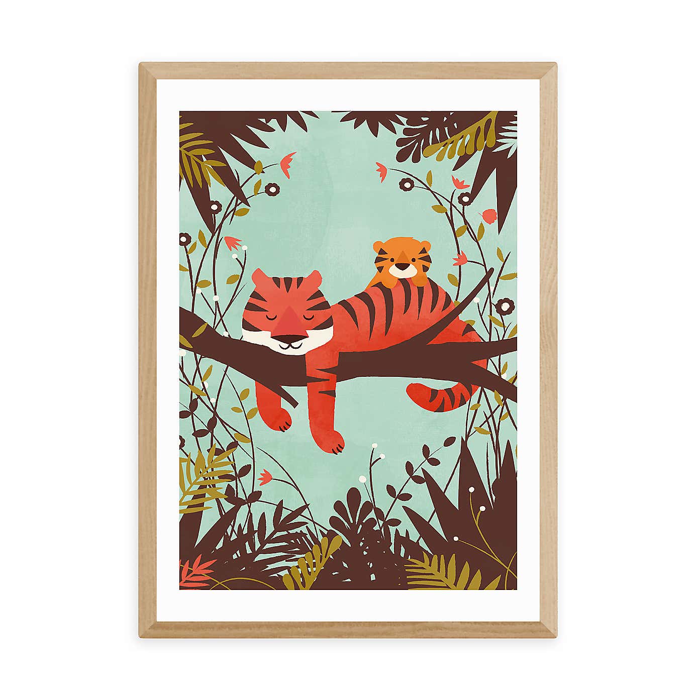 East End Prints Sleeping Tiger Print