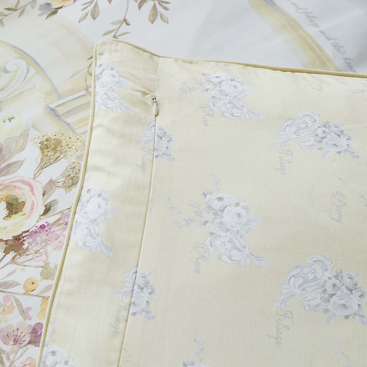 Dorma Hartington 100% Cotton Reversible Duvet Cover and Pillowcase Set