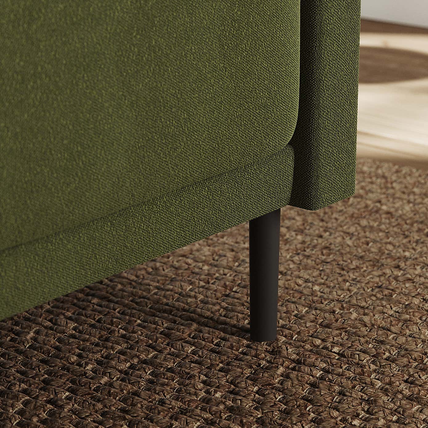 Amali Corner Dining Bench, Boucle