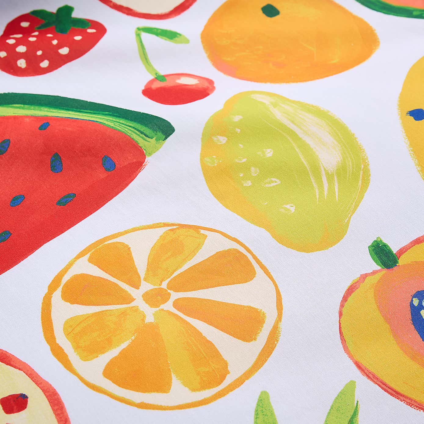 Fruits Reversible Duvet Cover and Pillowcase Set